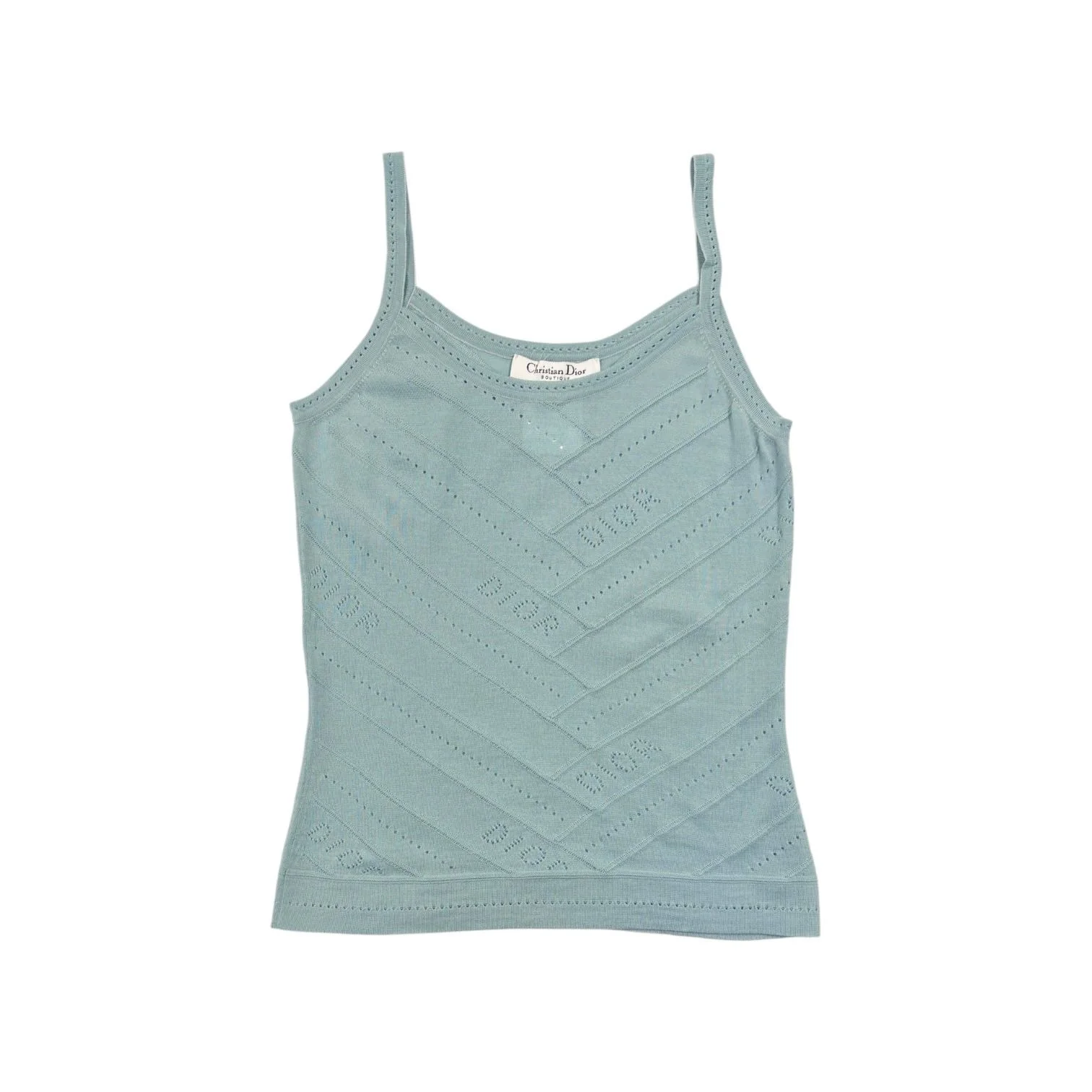 Dior Baby Blue Logo Tank