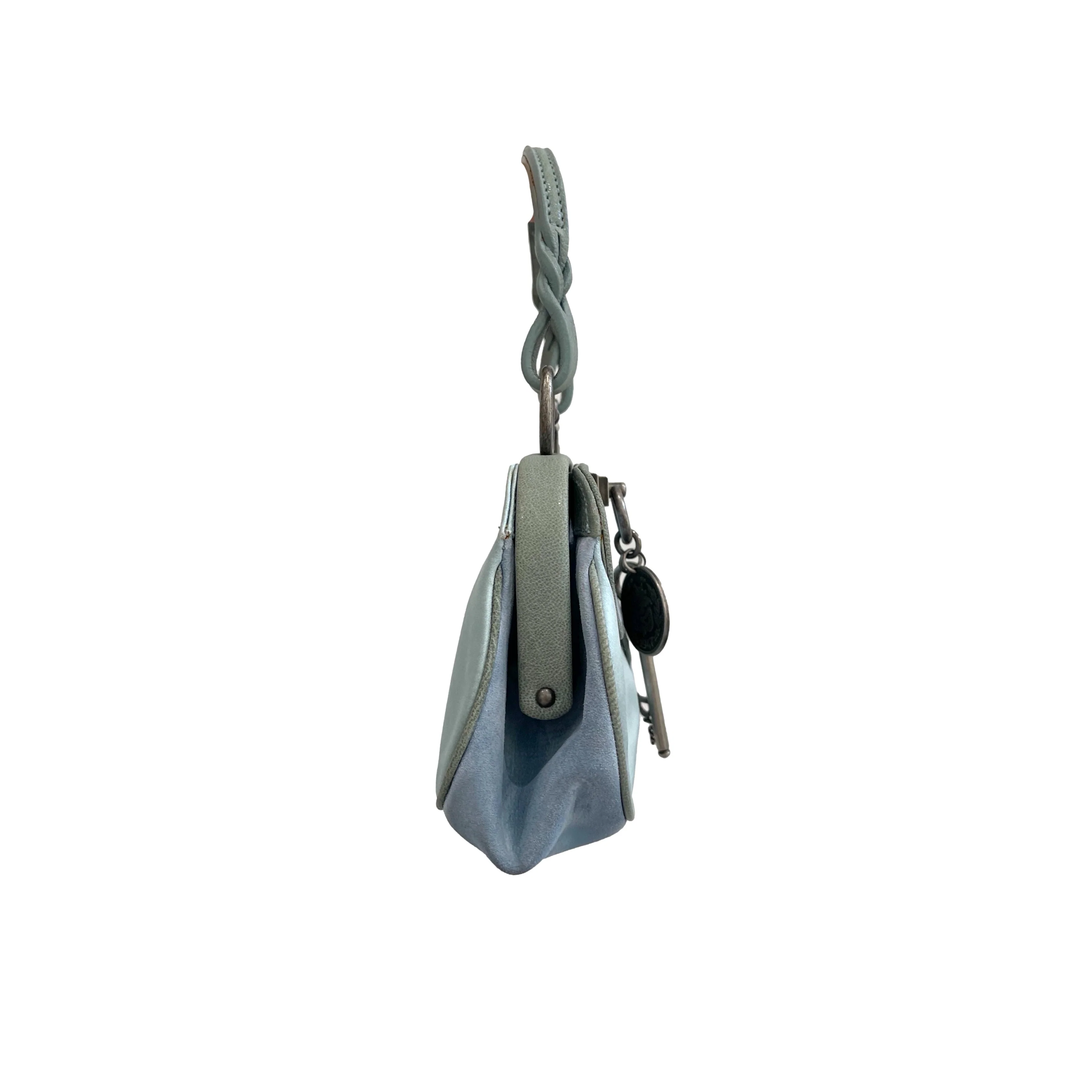 Dior Baby Blue Mini Key Bag - Image 3