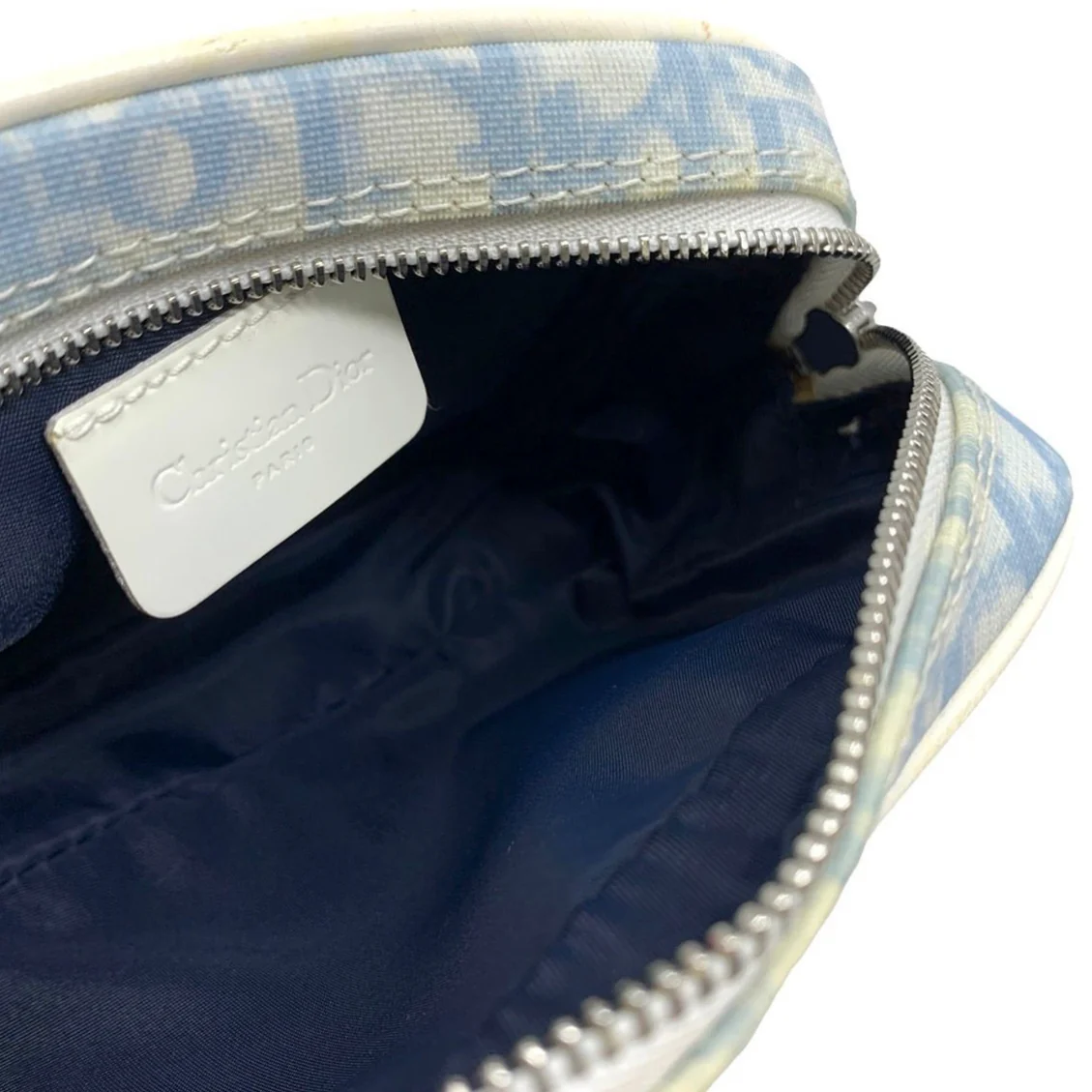 Dior Baby Blue Mini Wristlet - Image 3