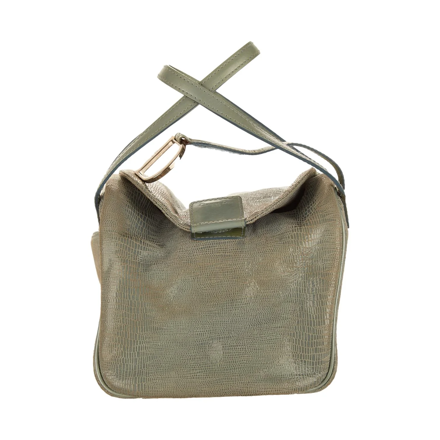 Dior Baby Blue Snakeskin Mini Top Handle Bag - Image 2