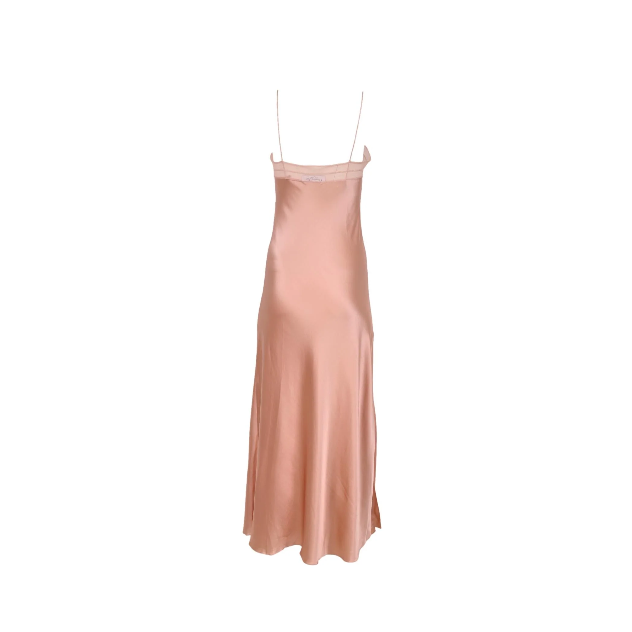 Dior Baby Pink Silk Slip Dress - Image 2