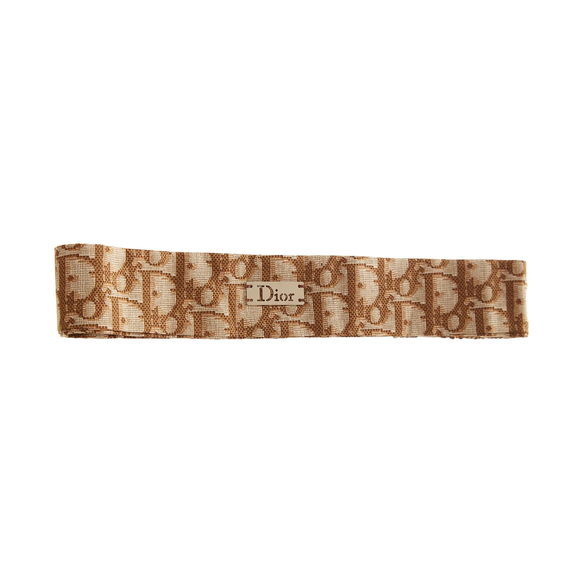 Dior Brown Logo Head Band