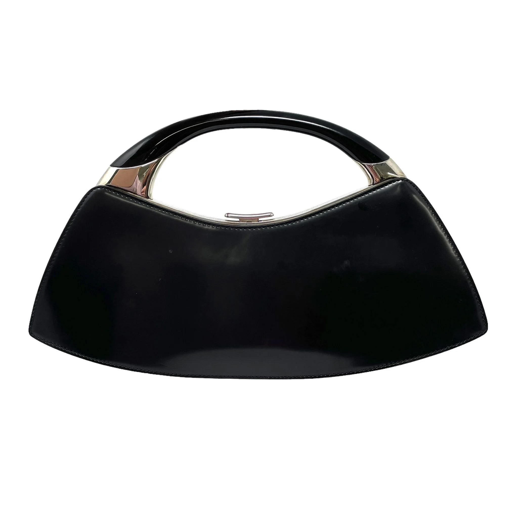Dior Black Bondage Clutch - Image 2