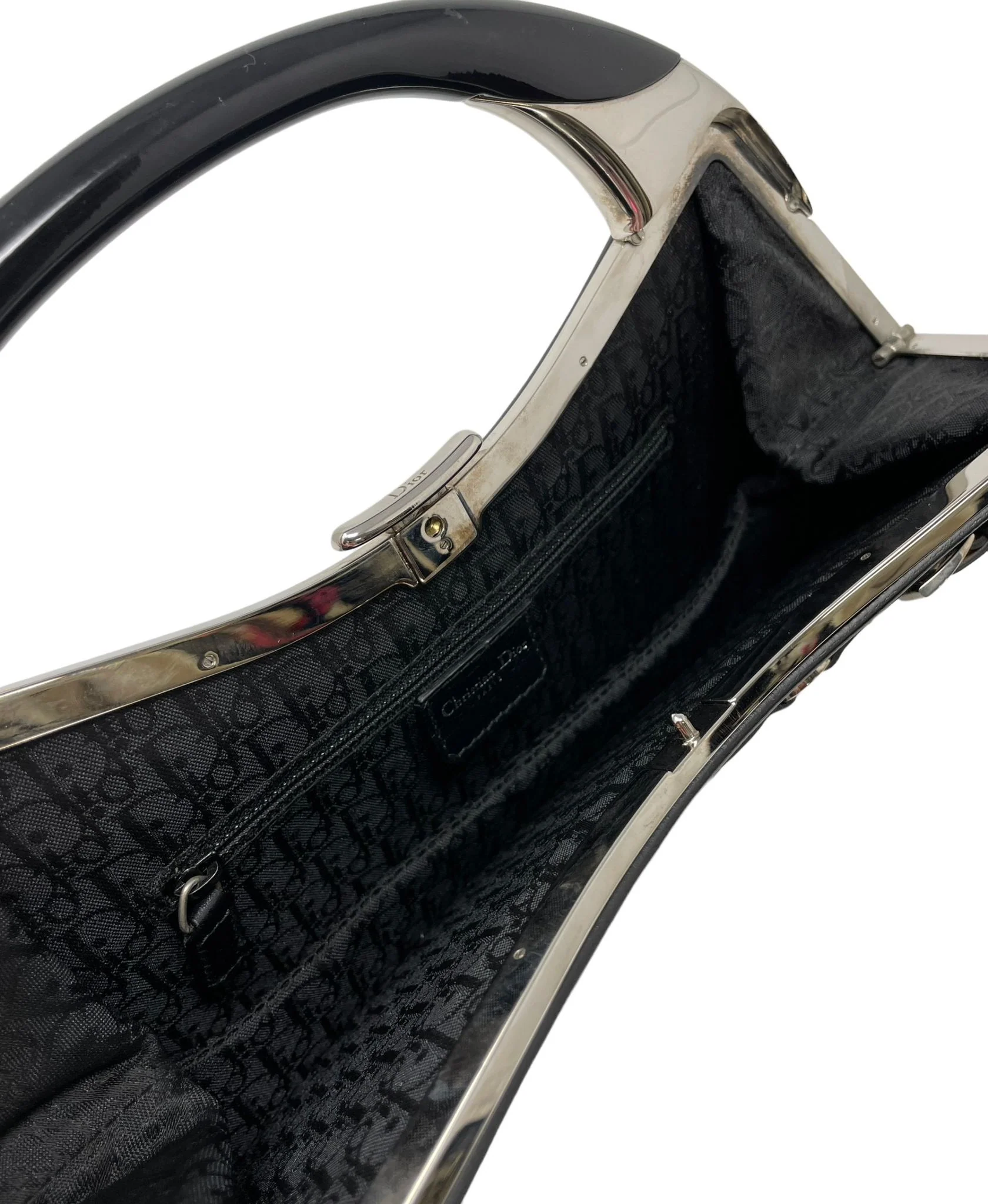 Dior Black Bondage Clutch - Image 3