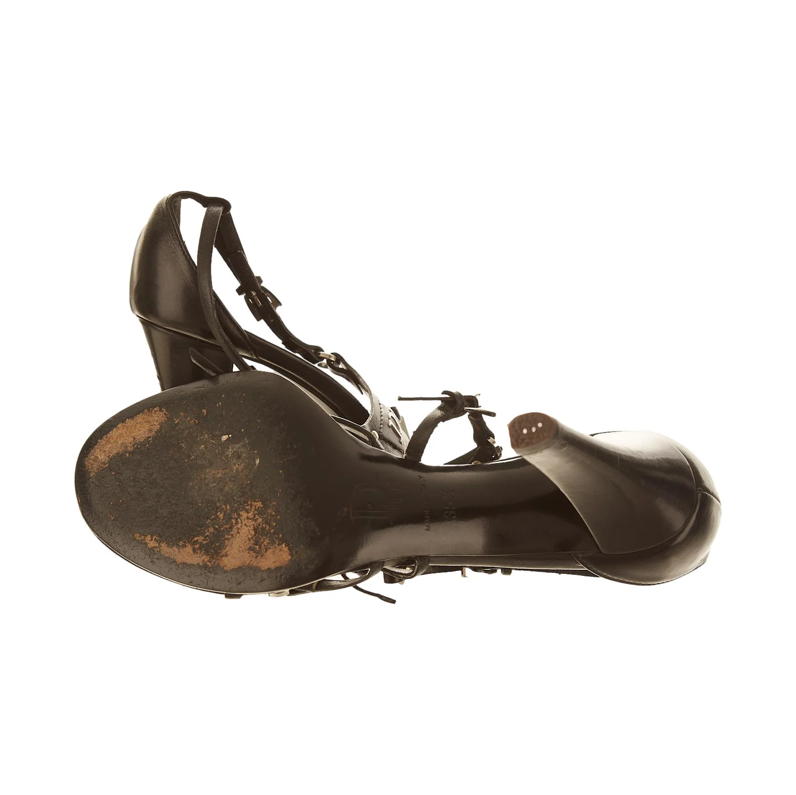 Dior Black Bondage Heels - Image 3