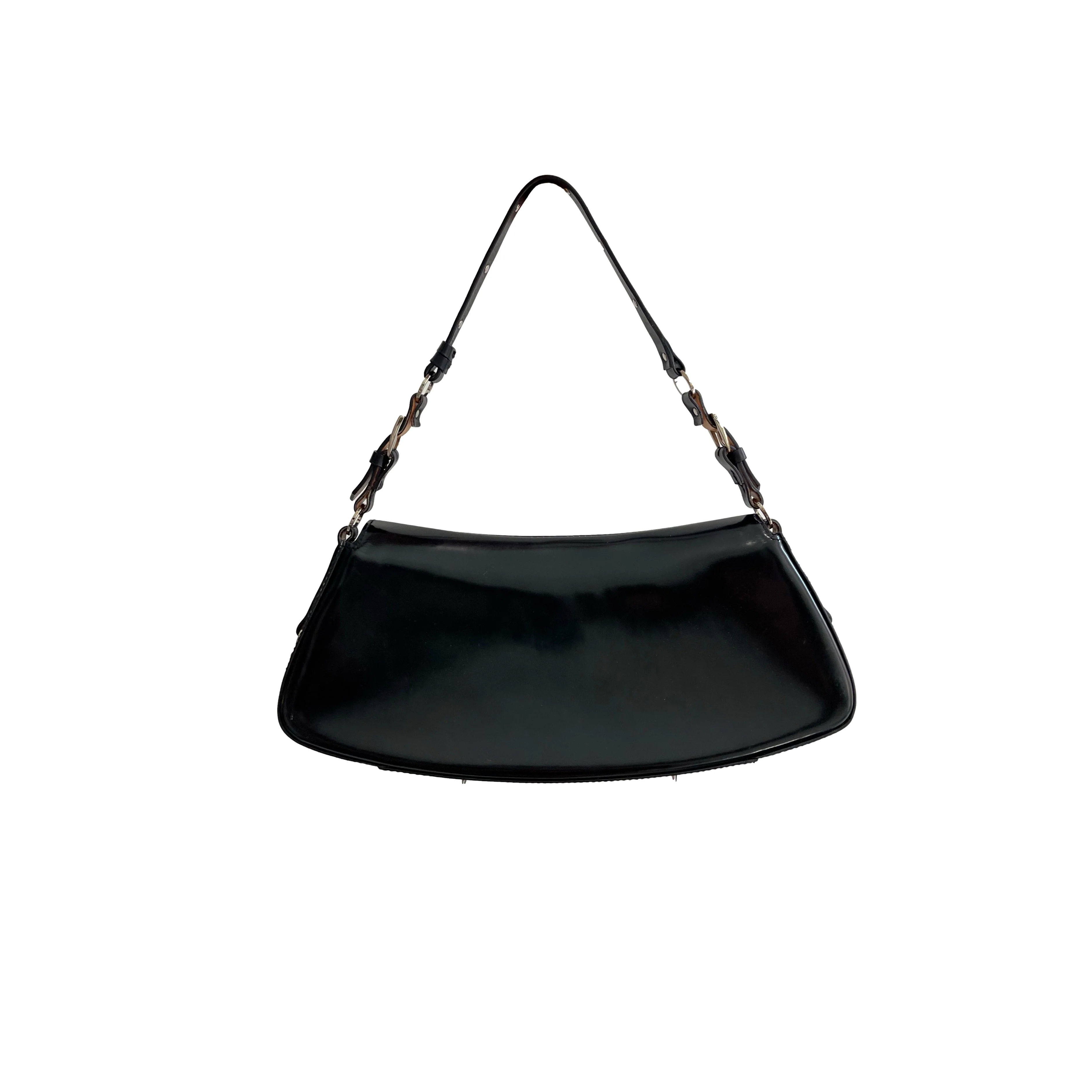 Dior Black Bondage Shoulder Bag - Image 2