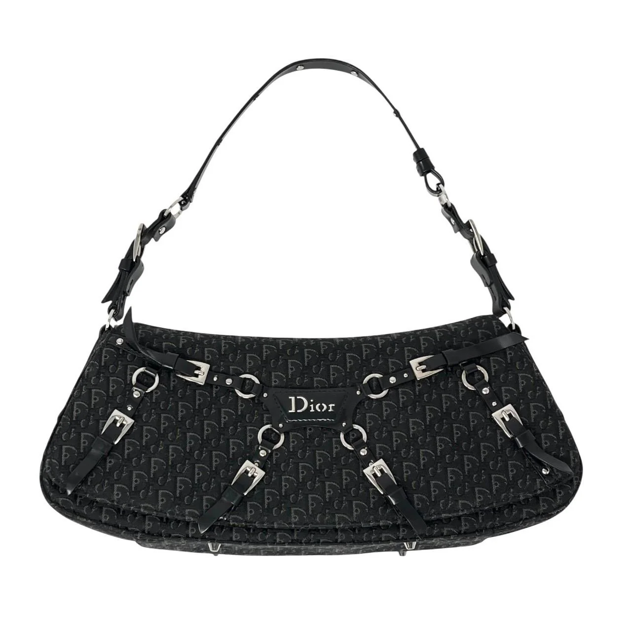 Dior Black Bondage Shoulder Bag