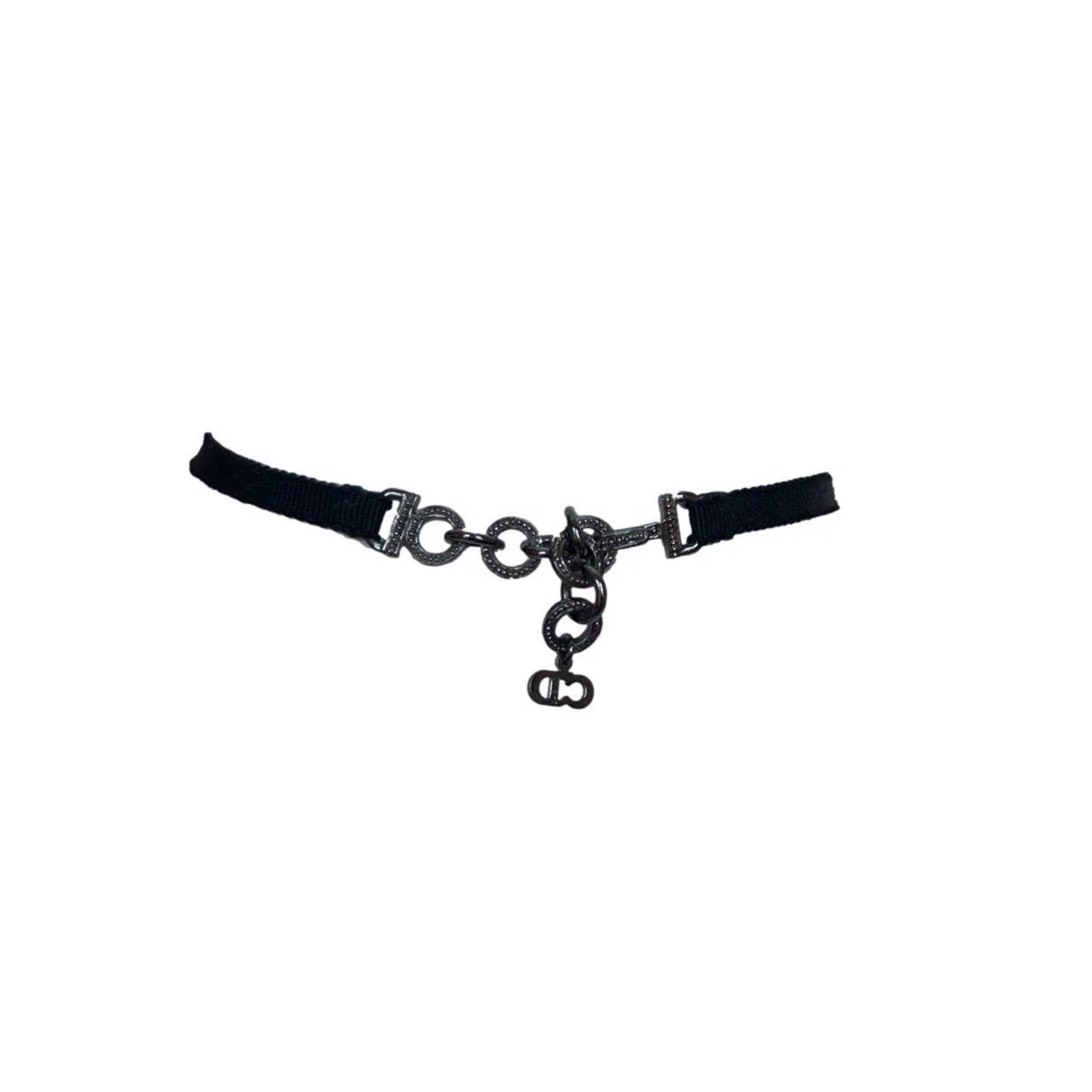 Dior Black Bow Logo Choker - Image 2