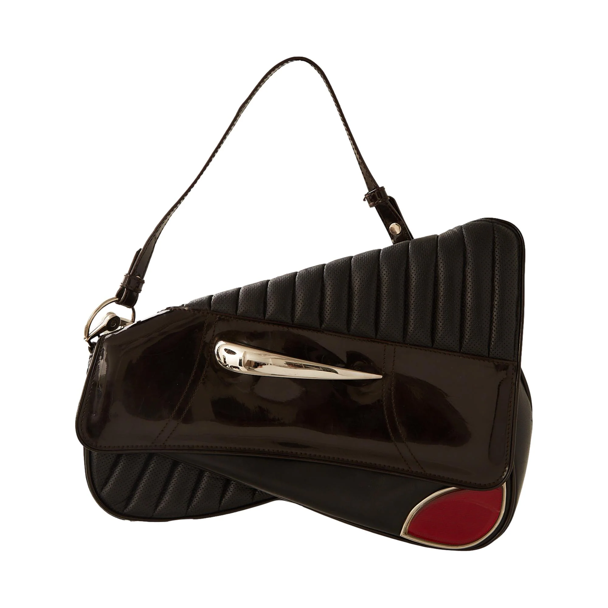 Dior Black Cadillac Saddle Bag - Image 2