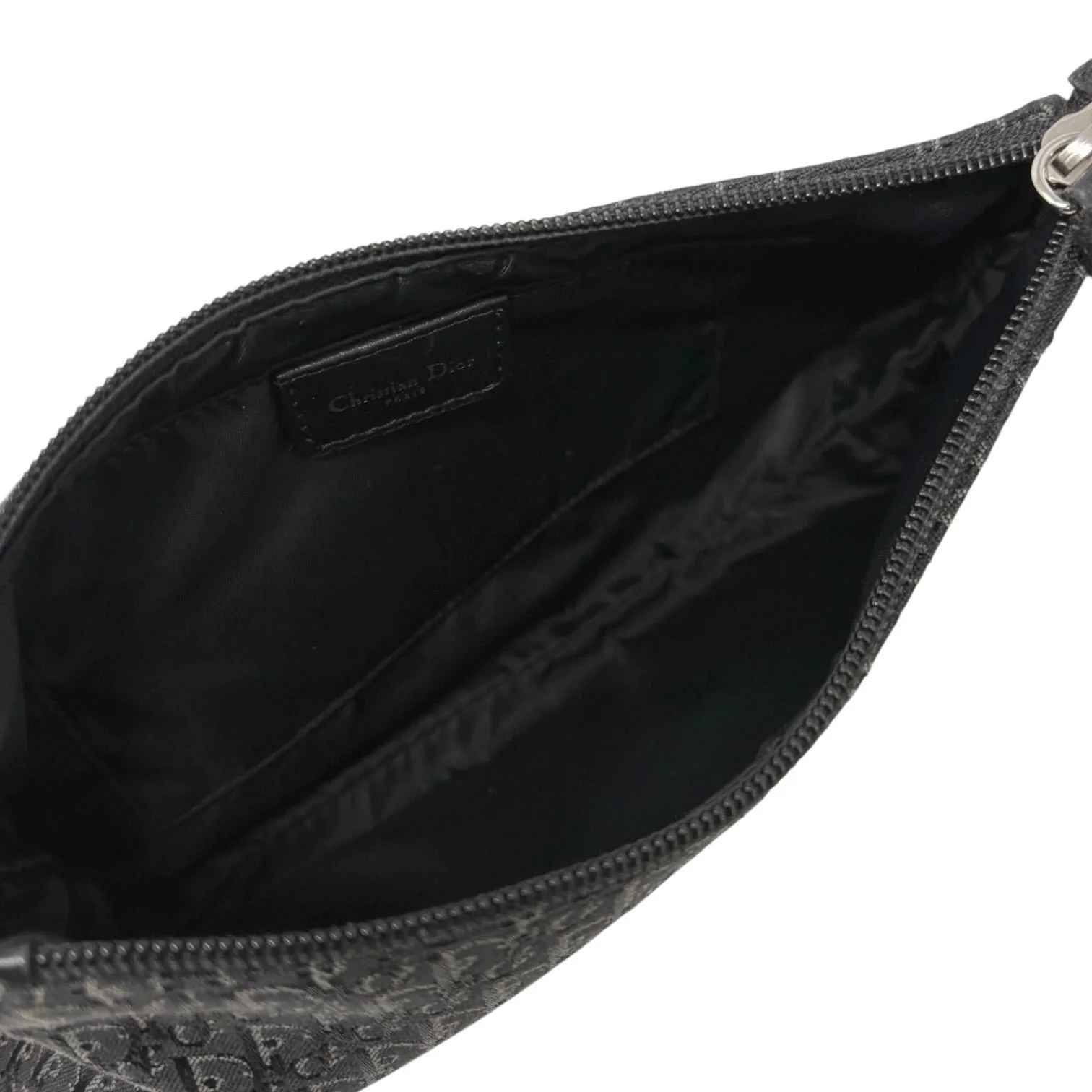 Dior Black Canvas Logo Shoulder Bag - Image 3