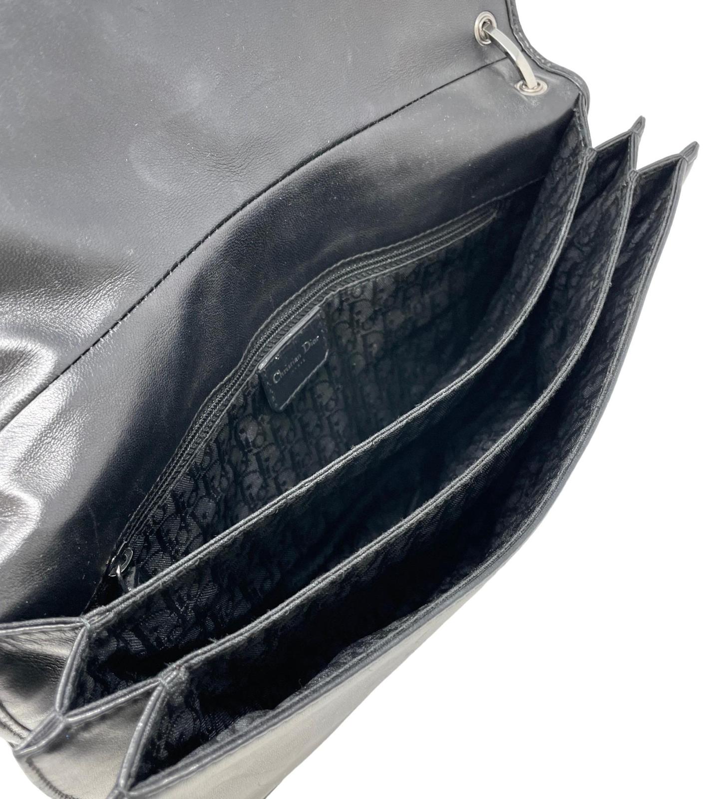 Dior Black Corset Leather Shoulder Bag - Image 2