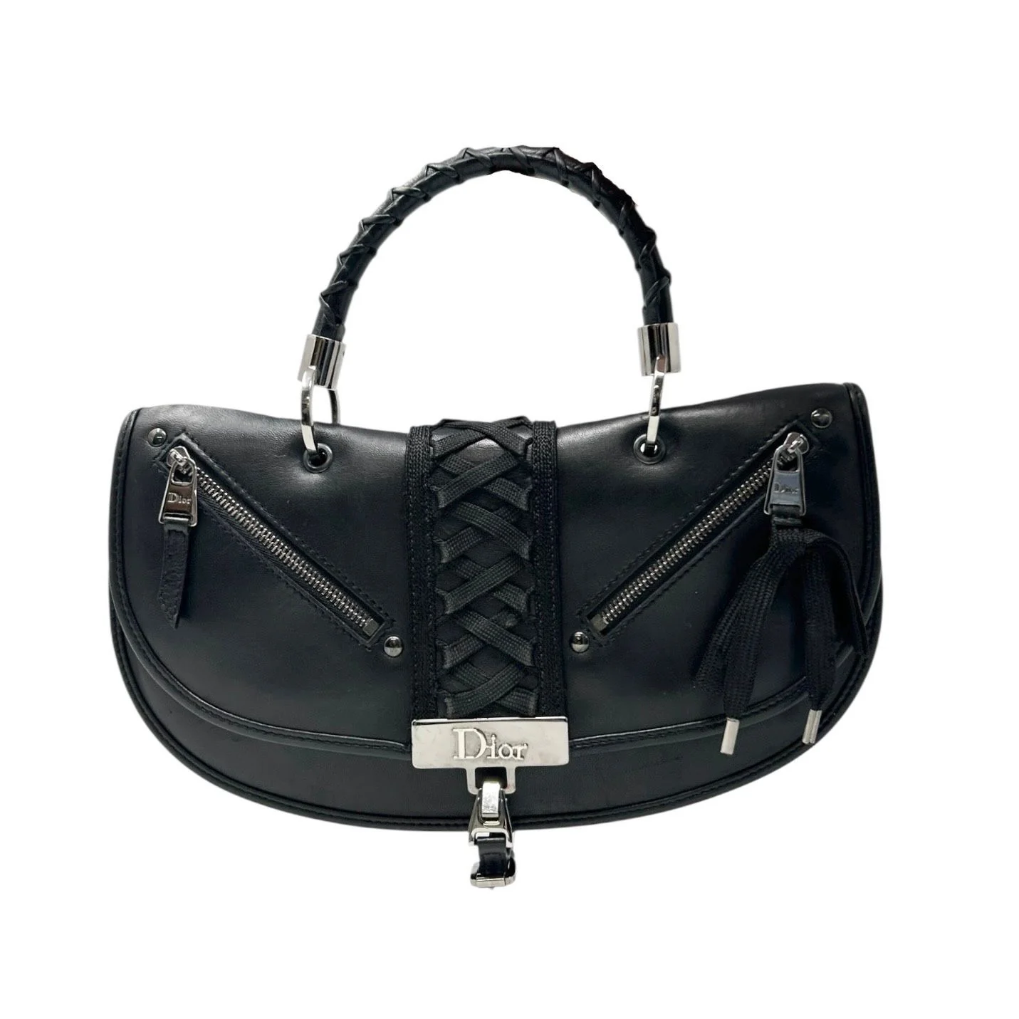 Dior Black Corset Mini Top Handle