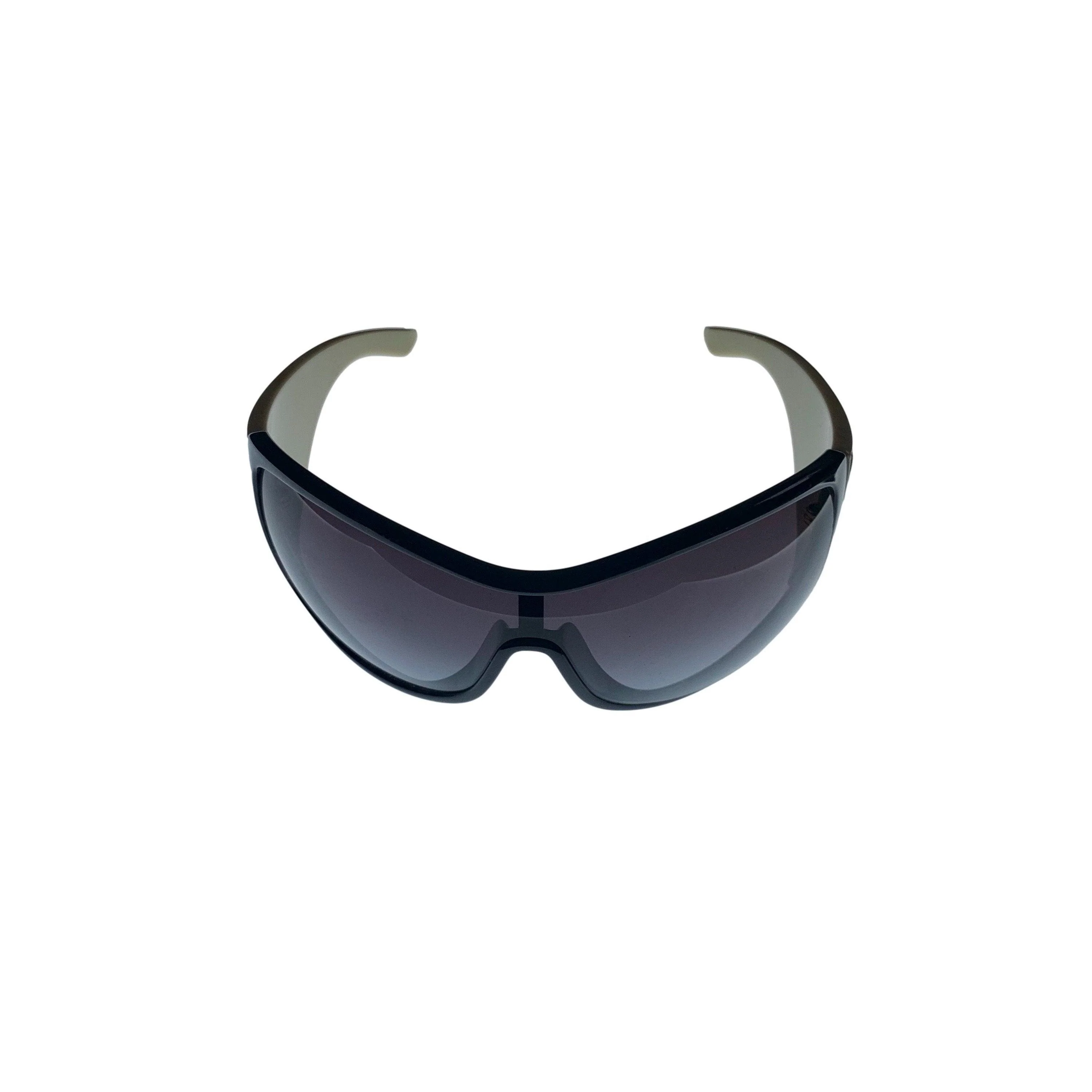 Dior Black Cutout Floral Jumbo Sunglasses - Image 2