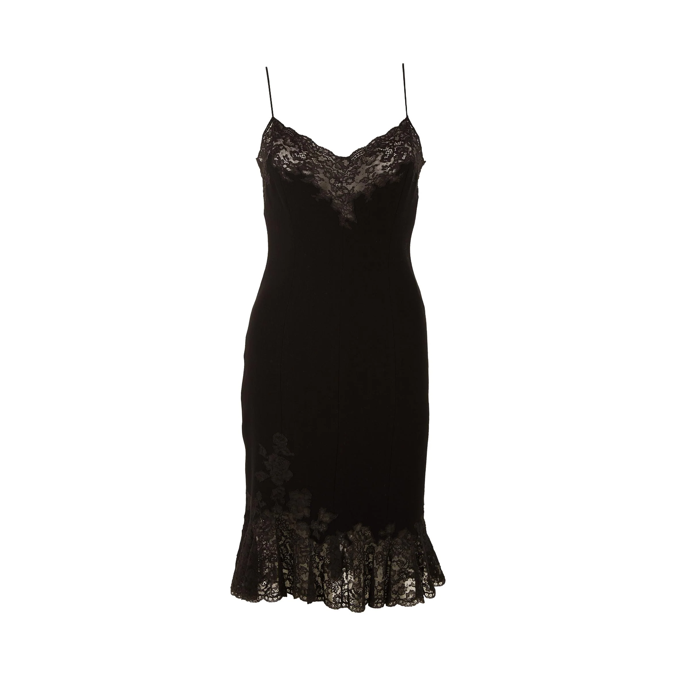 Dior Black Floral Lace Dress