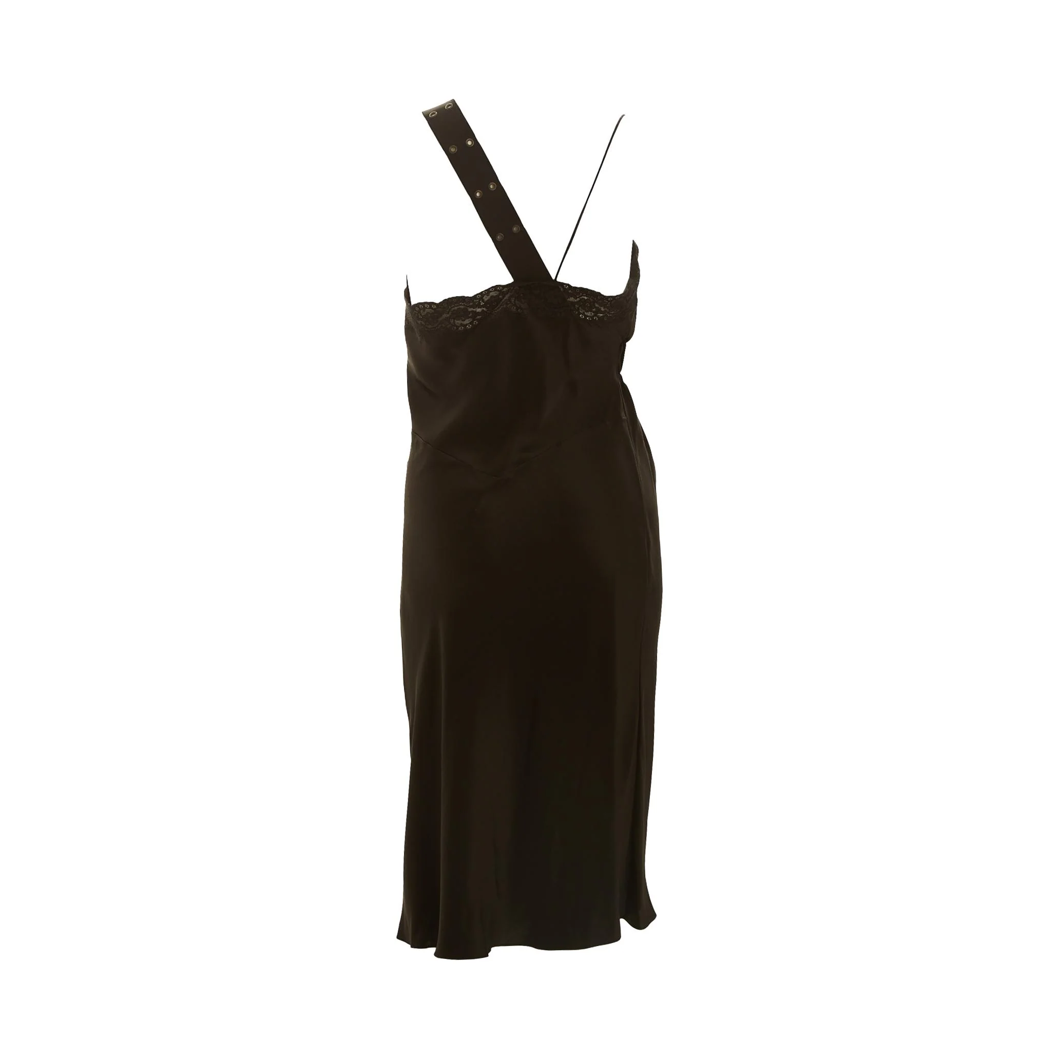 Dior Black Grommet Slip Dress - Image 3