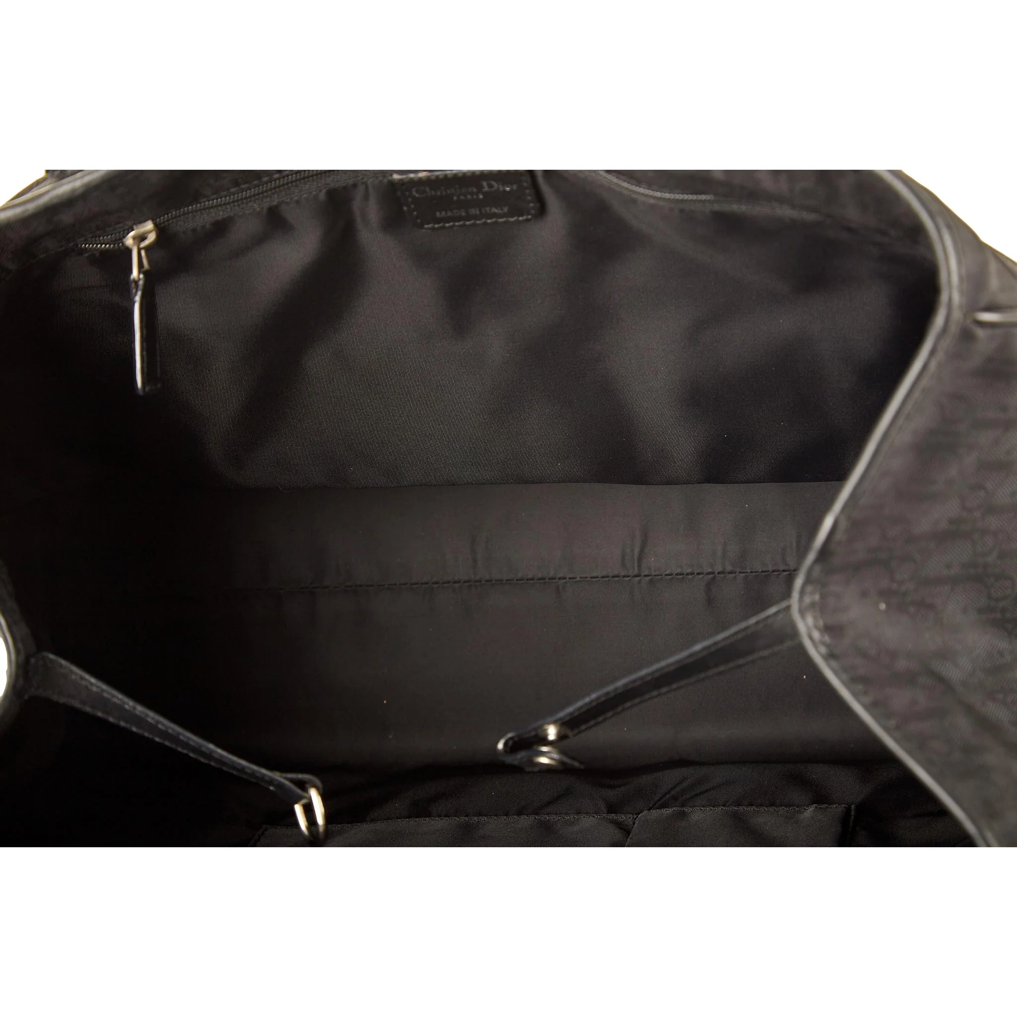 Dior Black Jumbo Logo Hardware Tote - Image 4