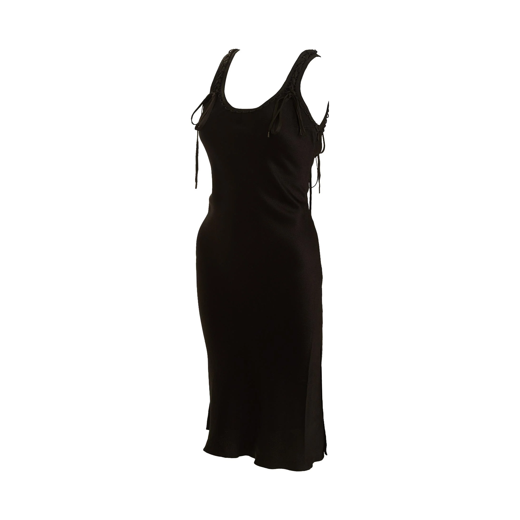 Dior Black Tie Dress - Image 2