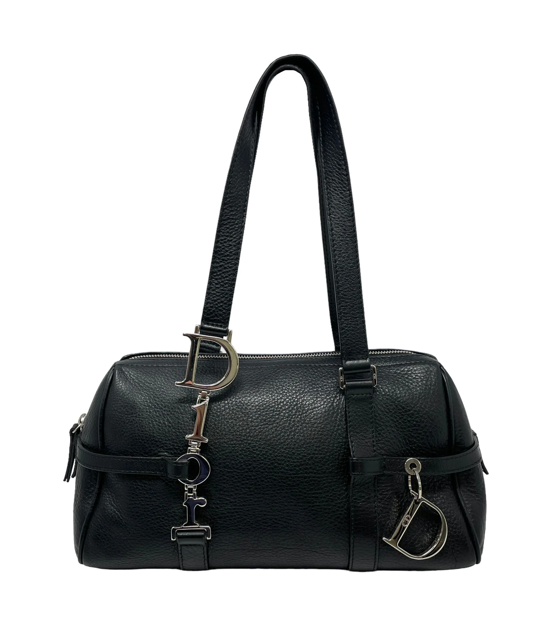 Dior Black Leather Shoulder Bag