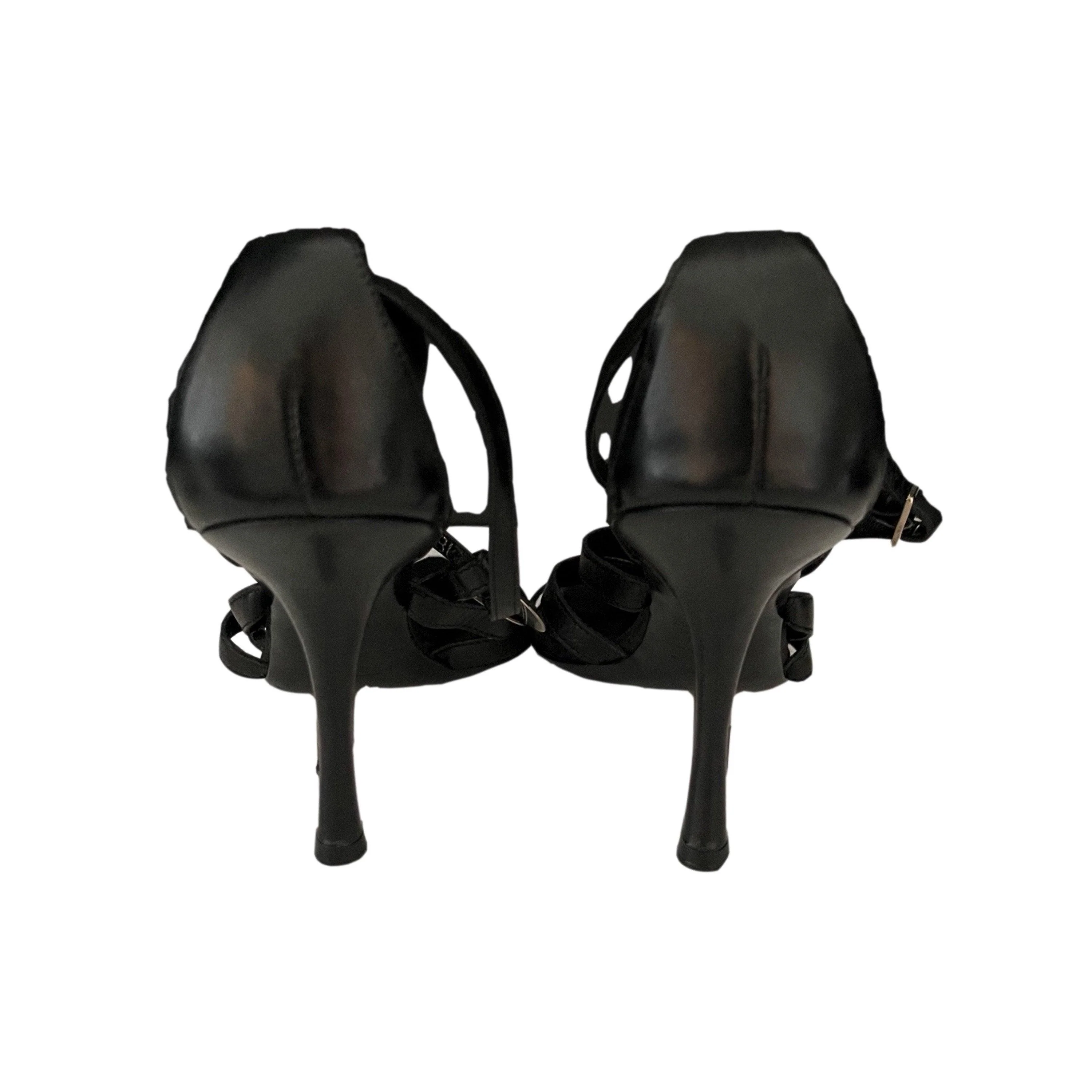 Dior Black Logo Coin Heels - Image 2