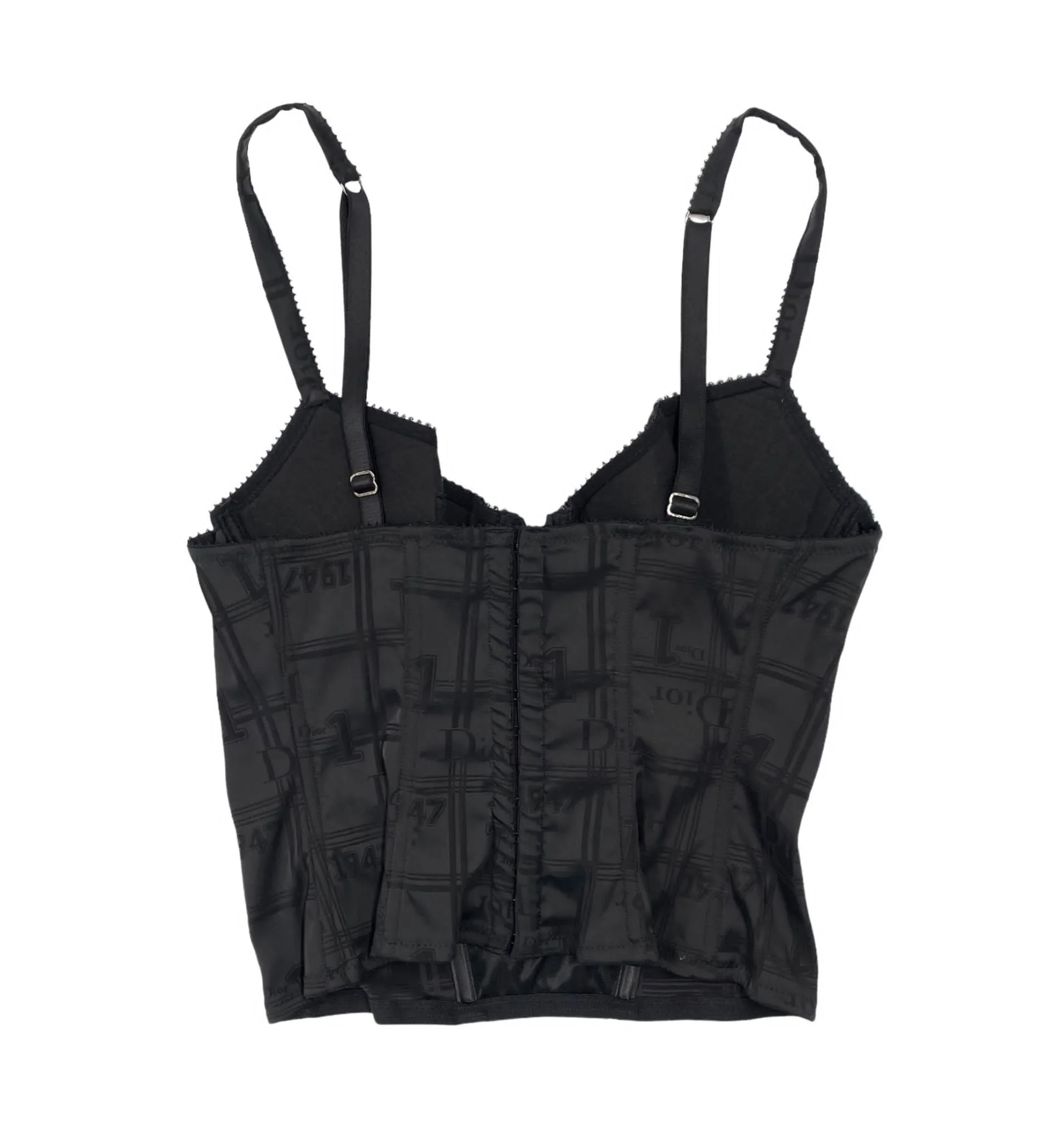Dior Black Logo Corset - Image 2