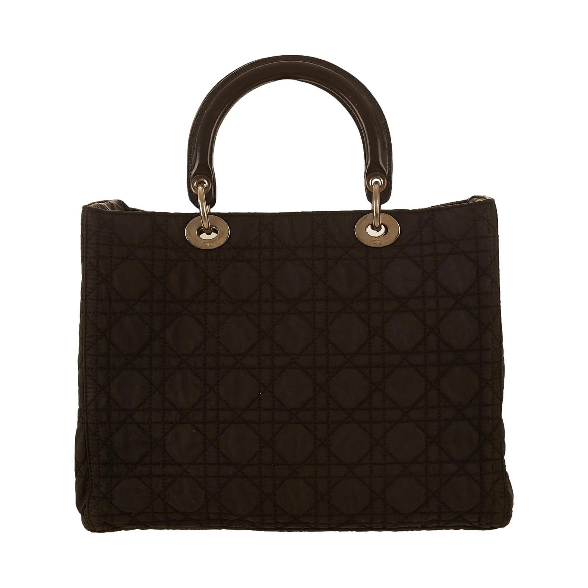 Dior Black Logo Lady Dior Bag - Image 2