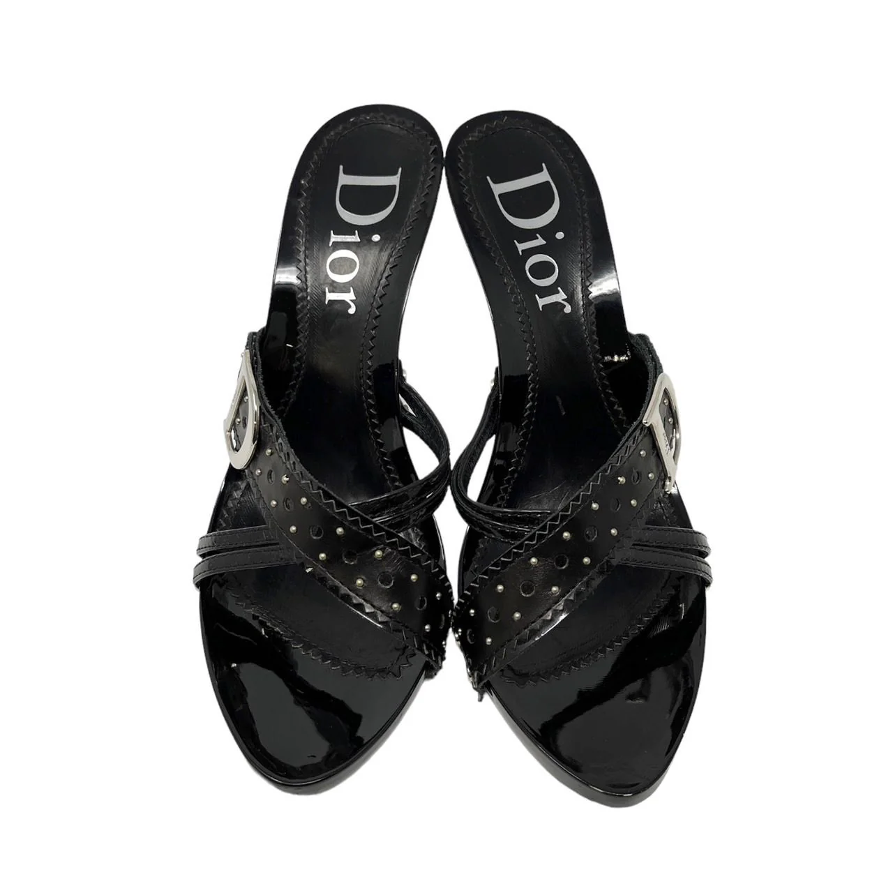 Dior Black Logo Heels - Image 2