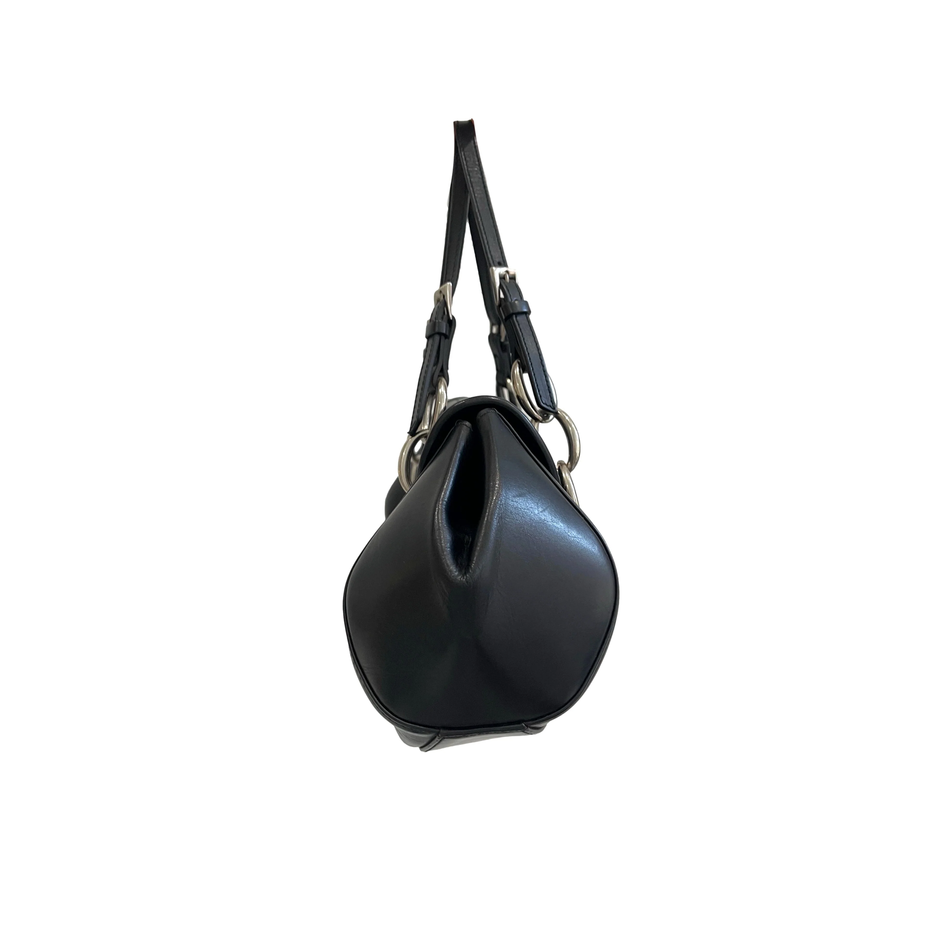 Dior Black Logo Leather Shoulder Bag - Image 3