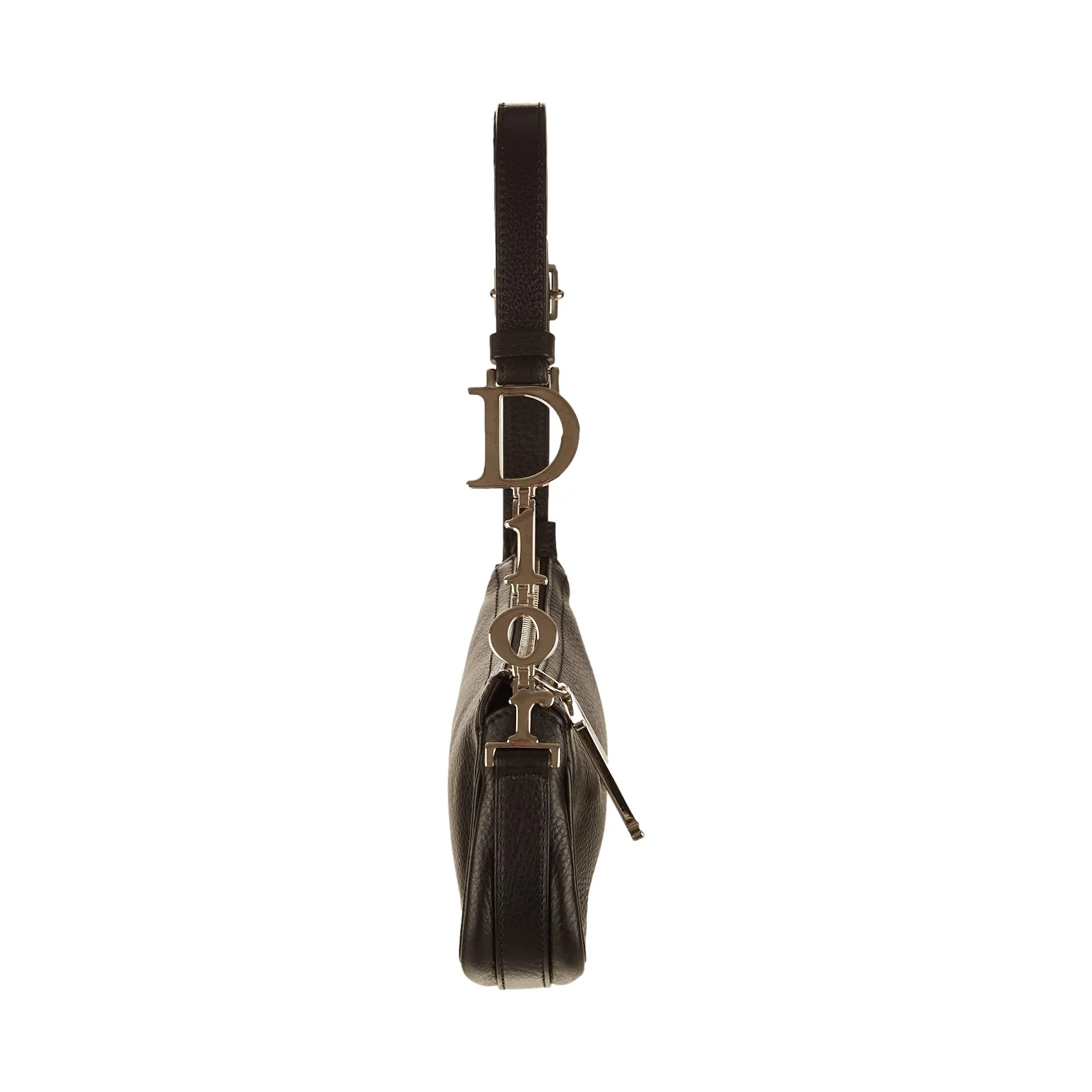 Dior Black Logo Mini Leather Shoulder Bag - Image 2