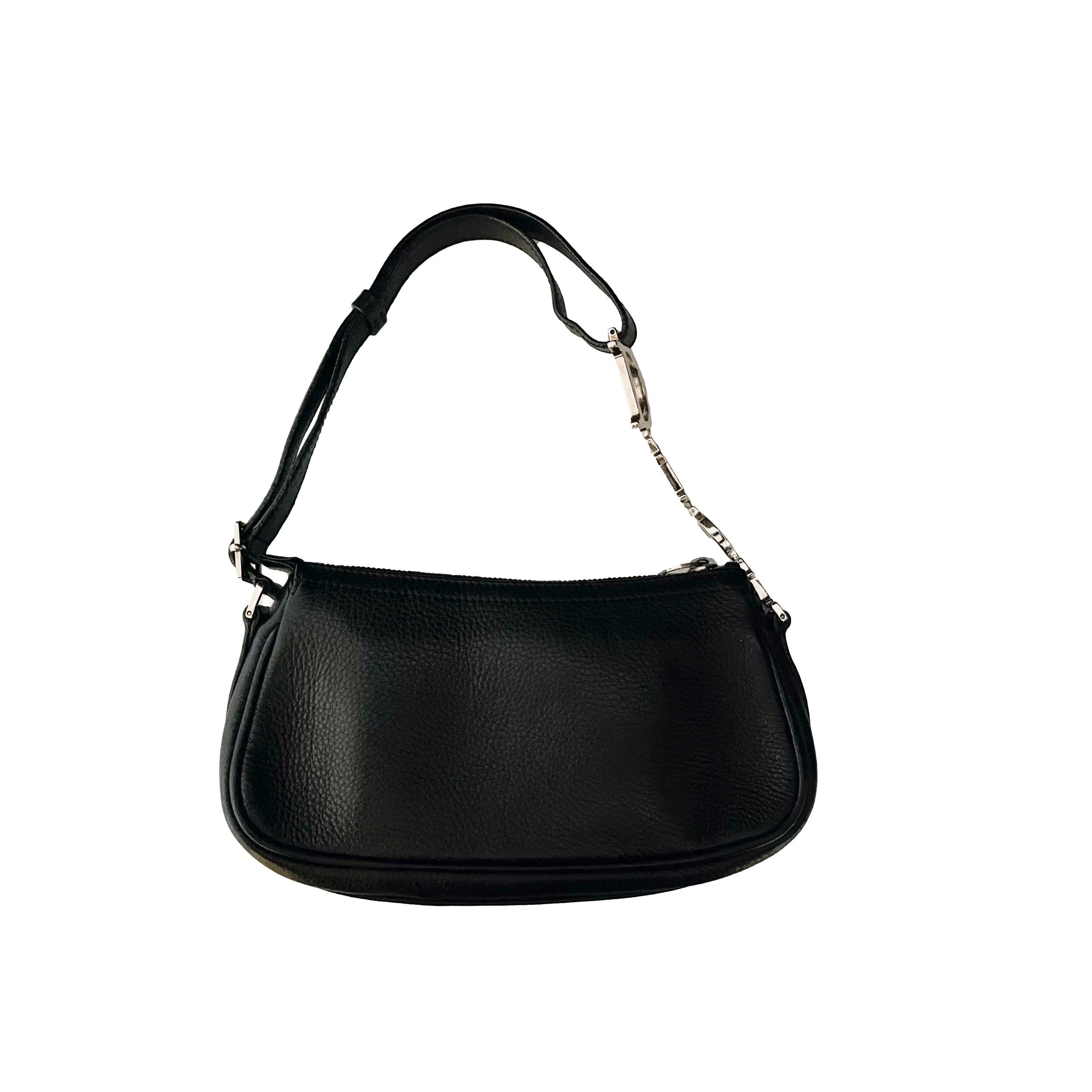 Dior Black Logo Mini Leather Shoulder Bag - Image 2