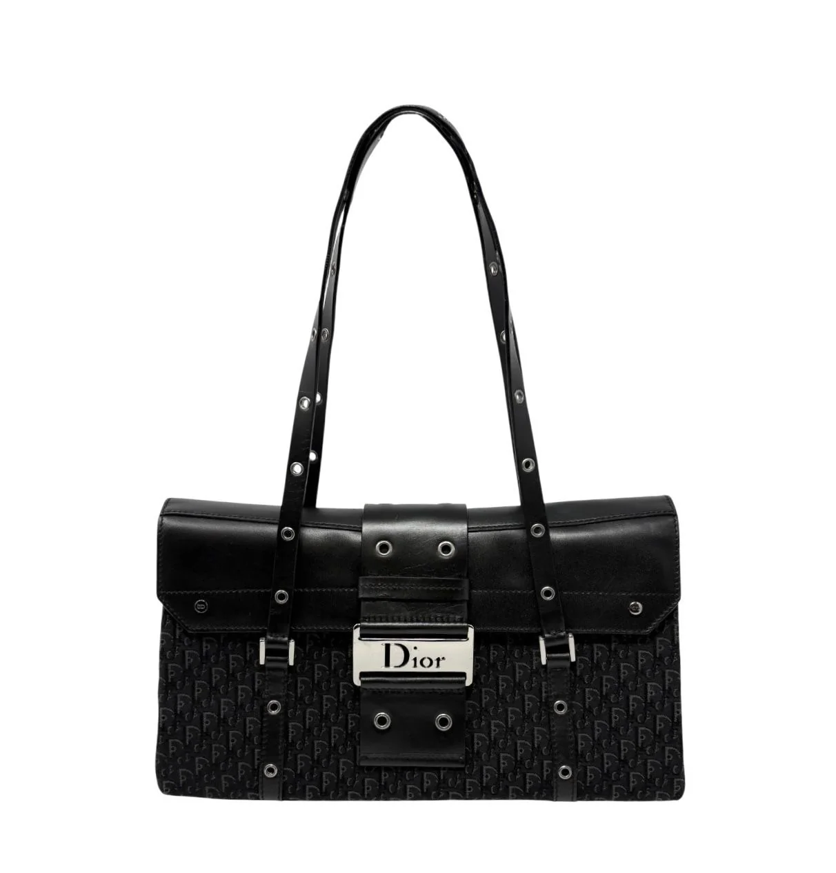 Dior Black Logo Shoulder Bag