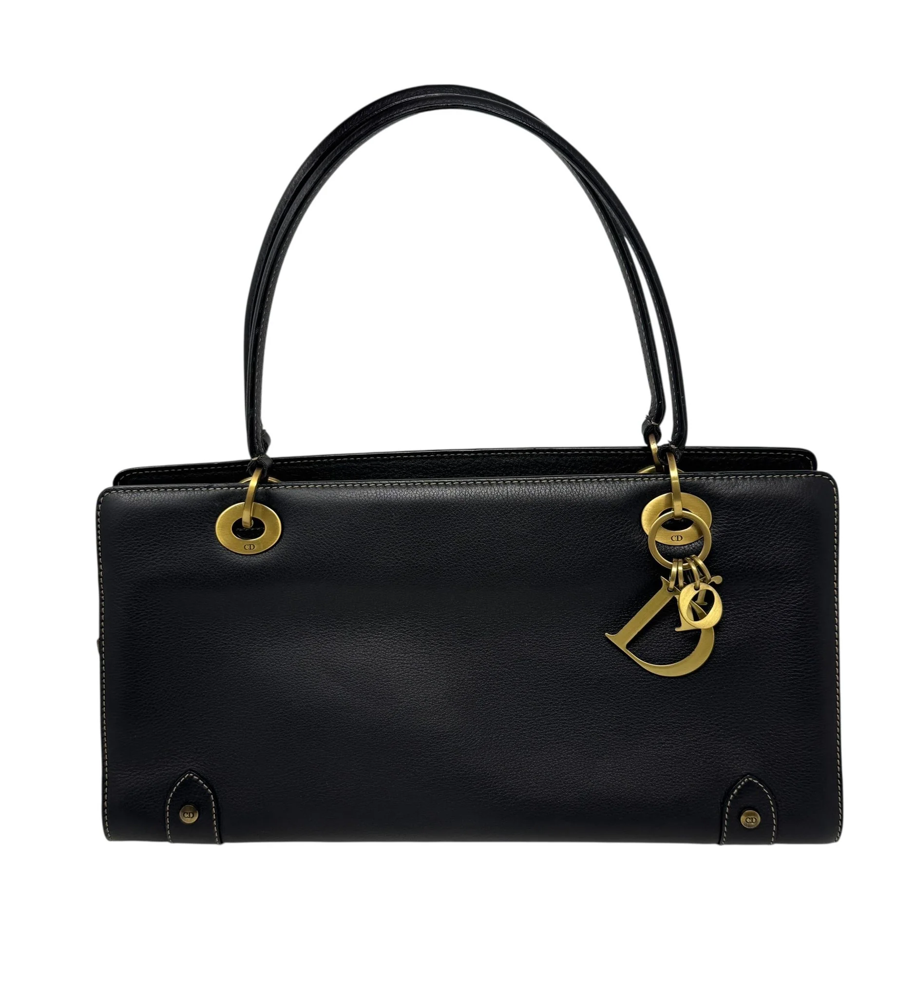 Dior Black Logo Shoulder Bag