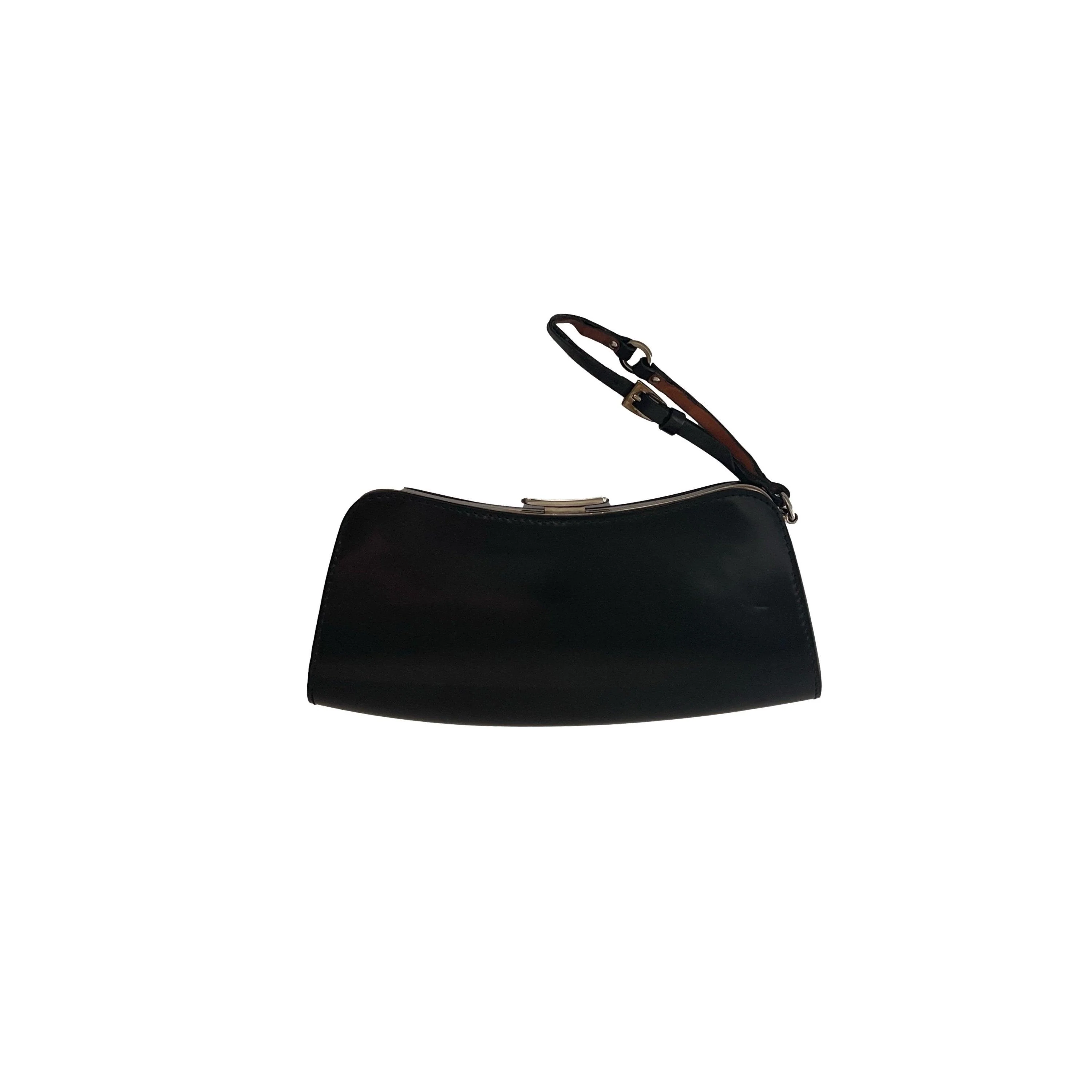 Dior Black Mini Bondage Bag - Image 3