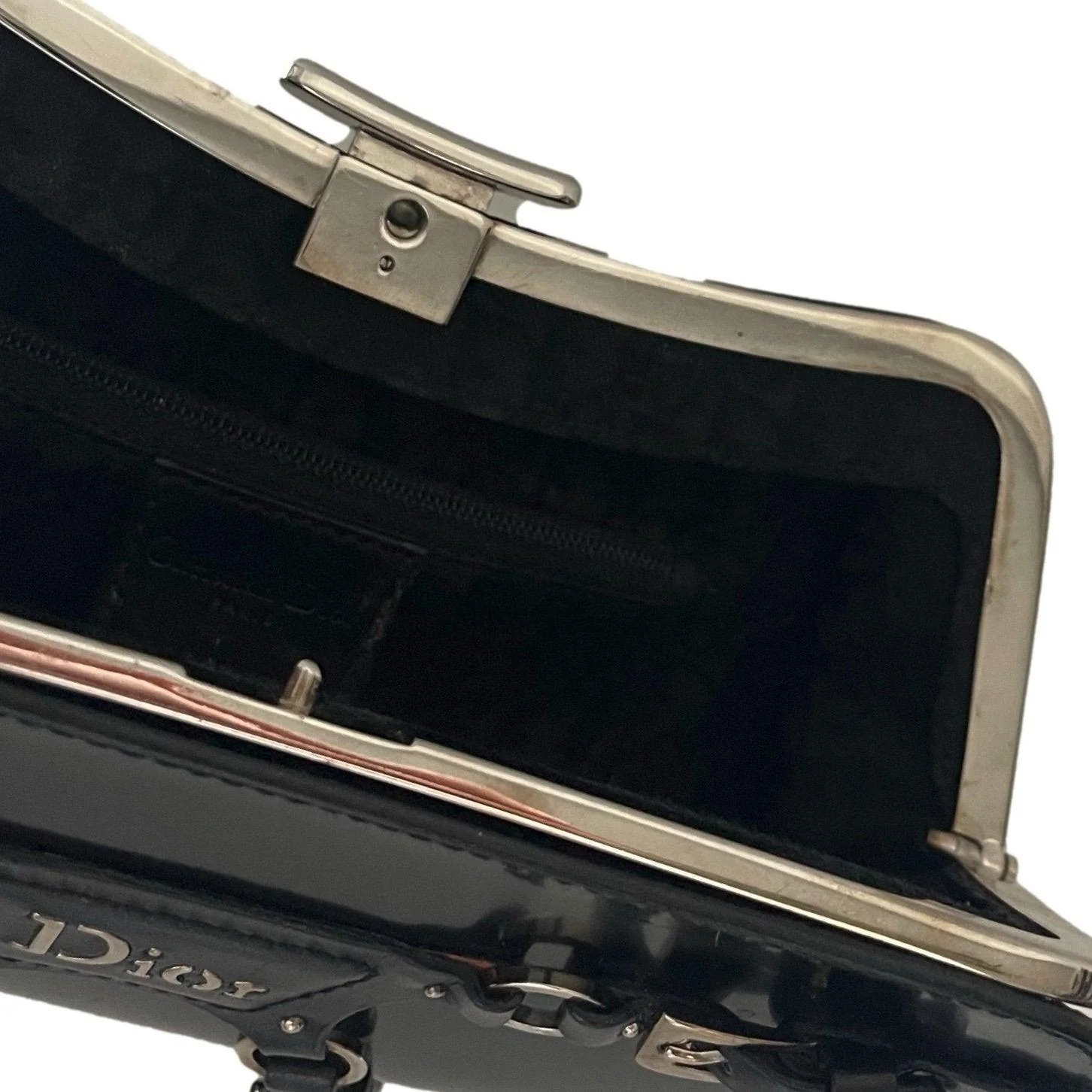 Dior Black Mini Bondage Bag - Image 4