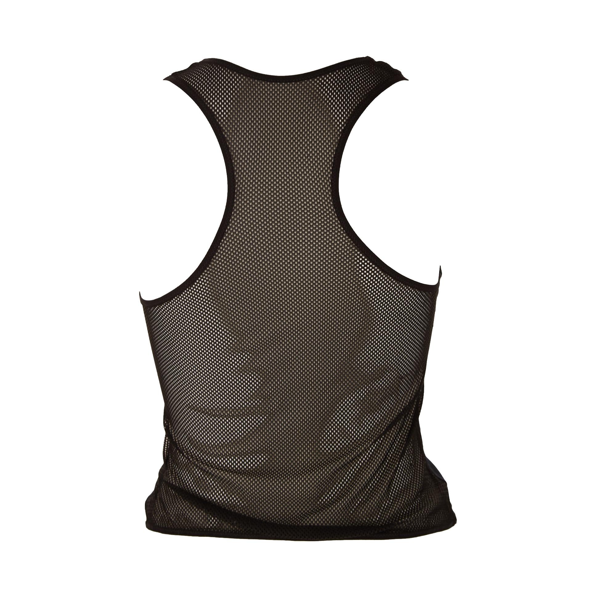 Dior Black 'Miss Dior' Mesh Tank - Image 3