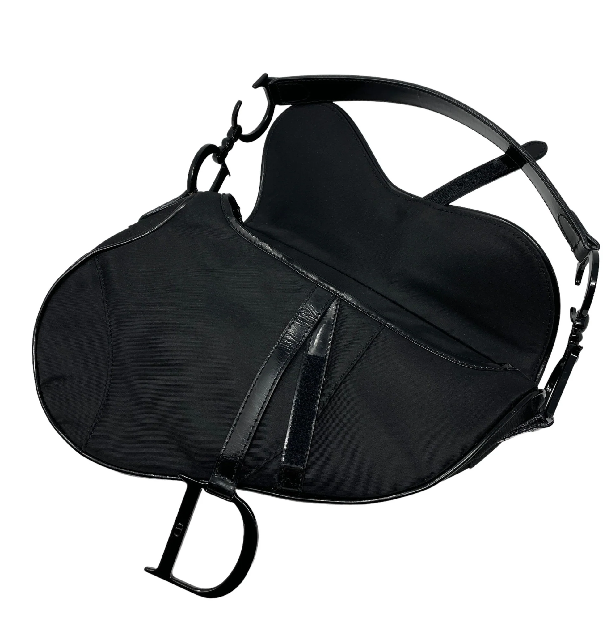 Dior Black Nylon Saddle Bag - Image 6