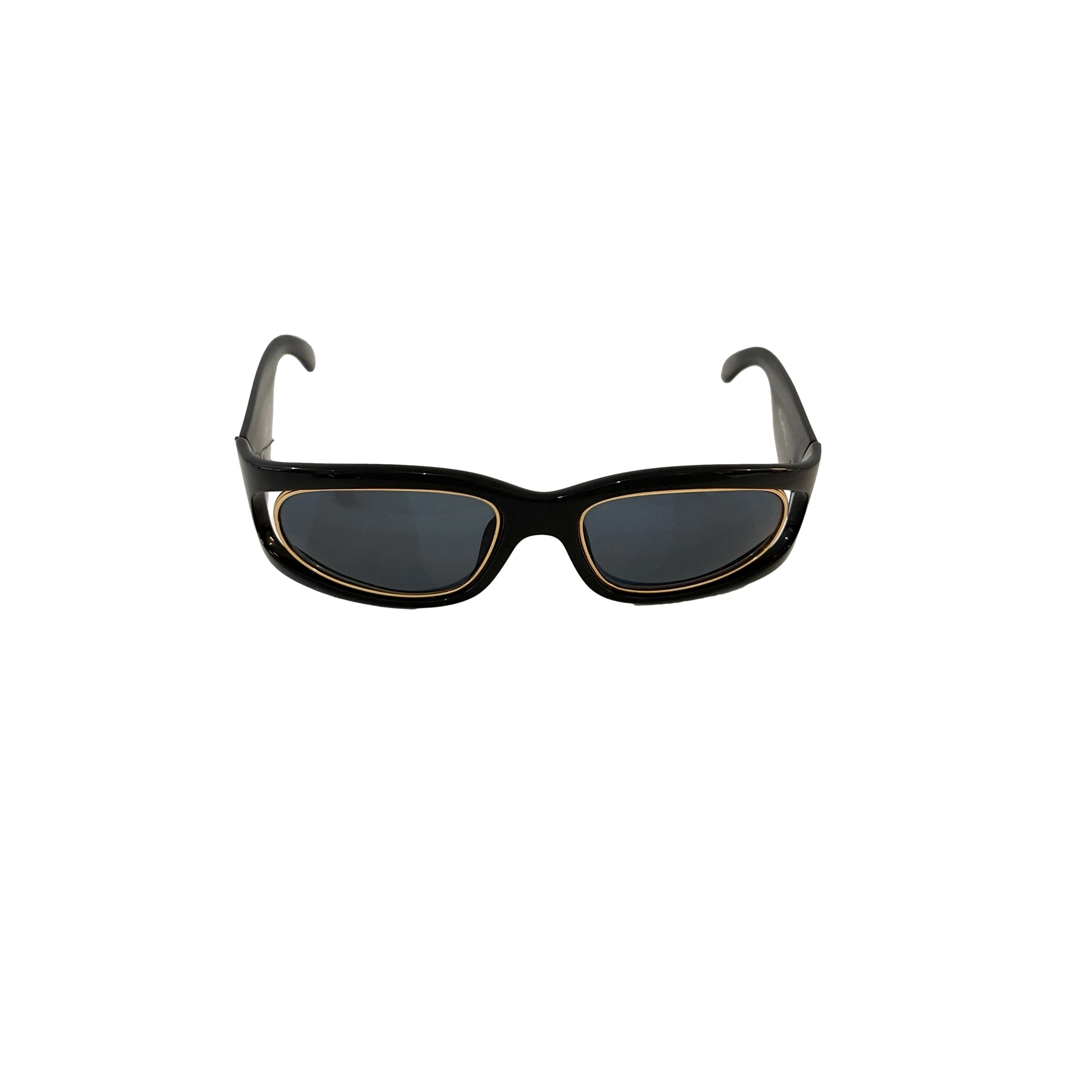 Dior Black Oversized Cutout Sunglasses - Image 3