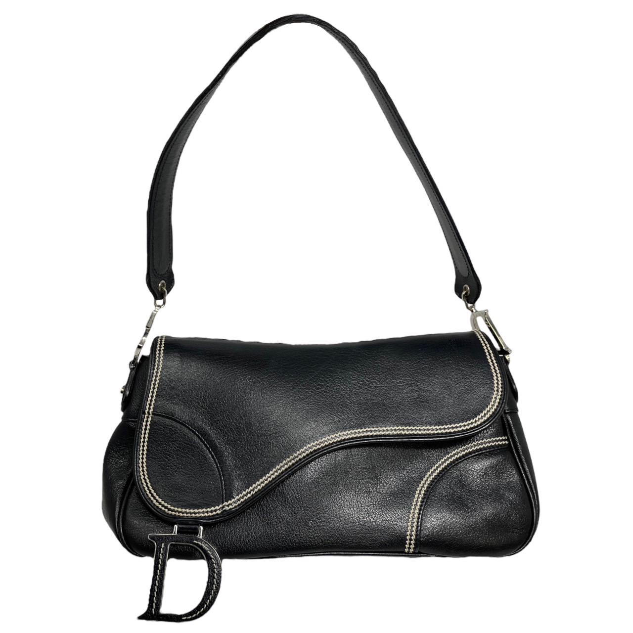 Dior Black Saddle Bag