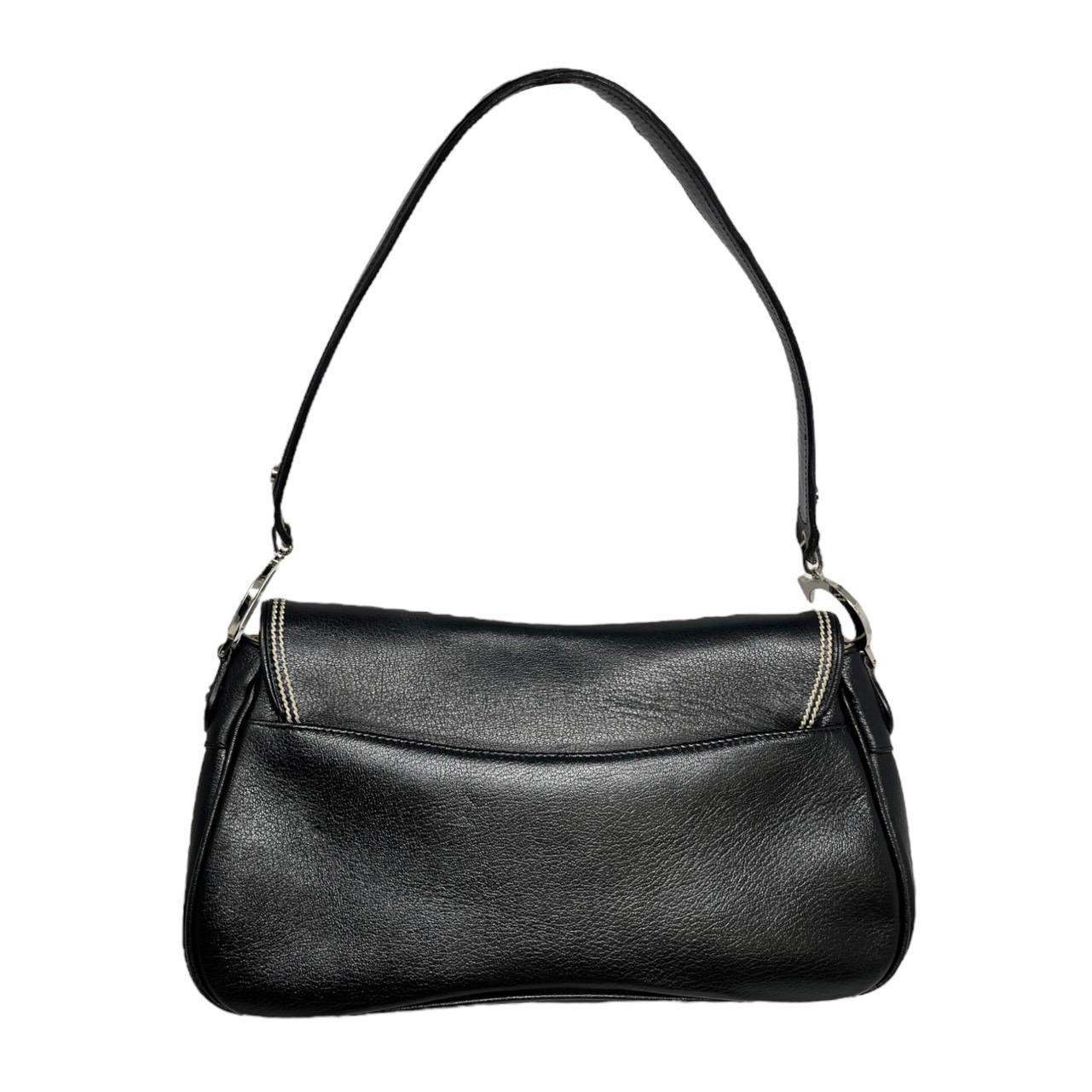 Dior Black Saddle Bag - Image 2