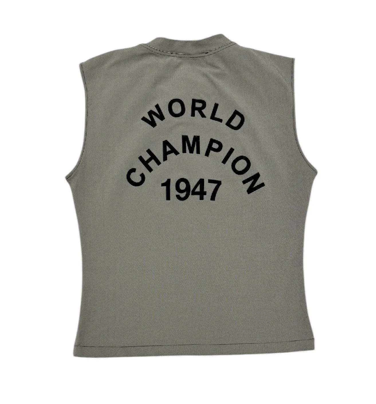 Dior Black + White Houndstooth Tank Top - Image 2