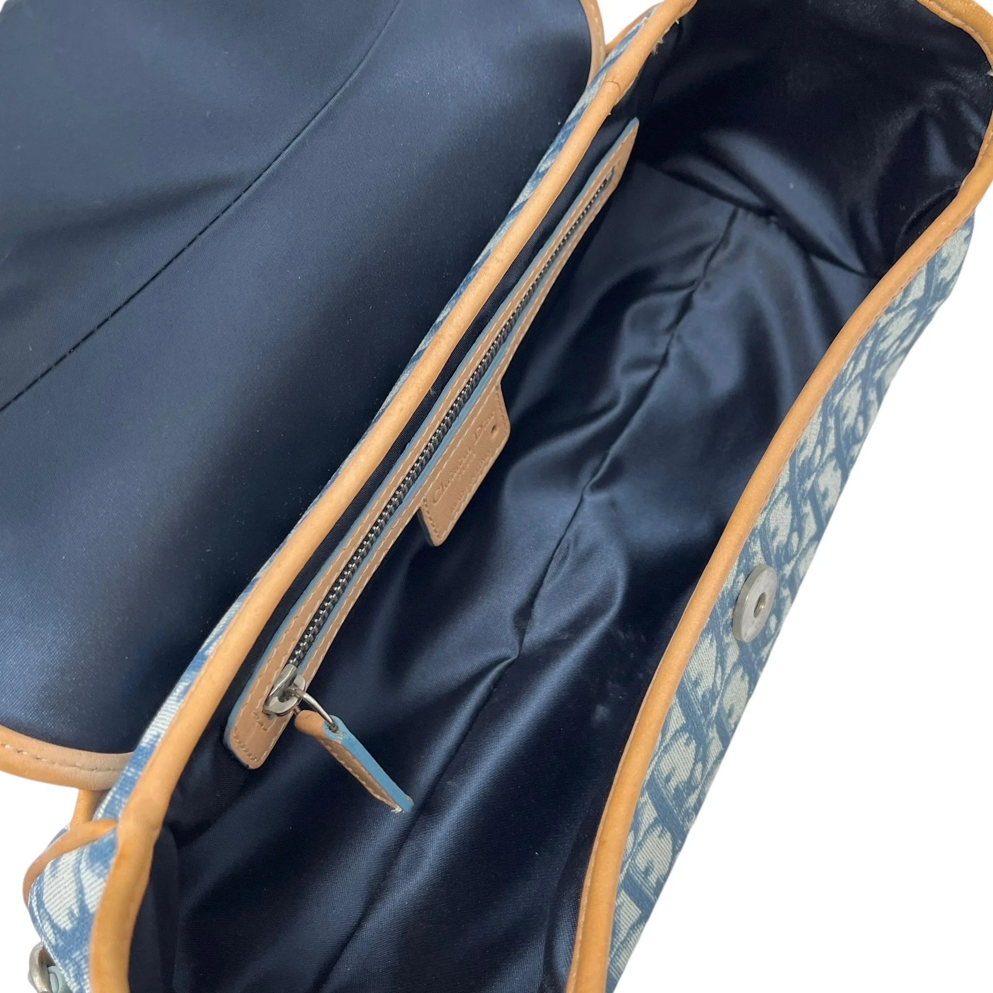 Dior Blue Heart Logo Shoulder Bag - Image 3