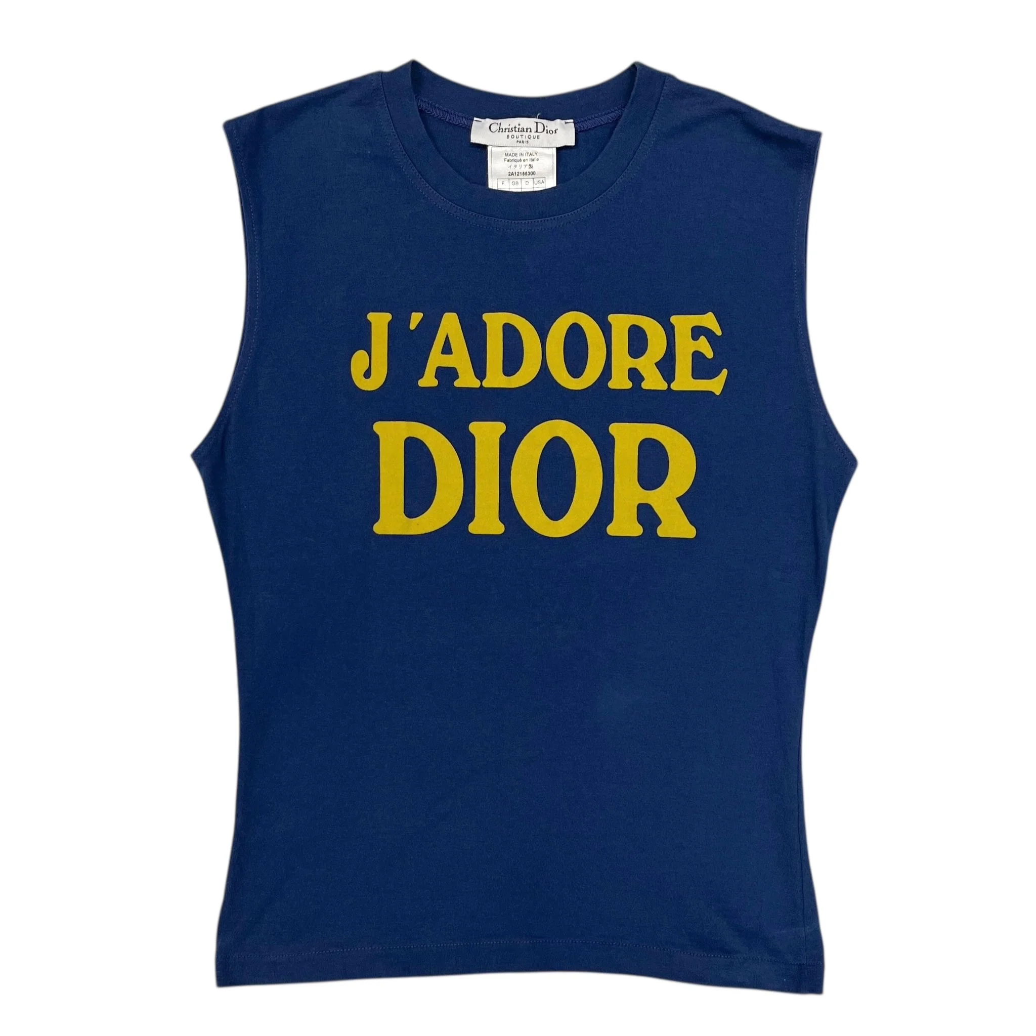 Dior Blue ‘J’Adore’ Tank