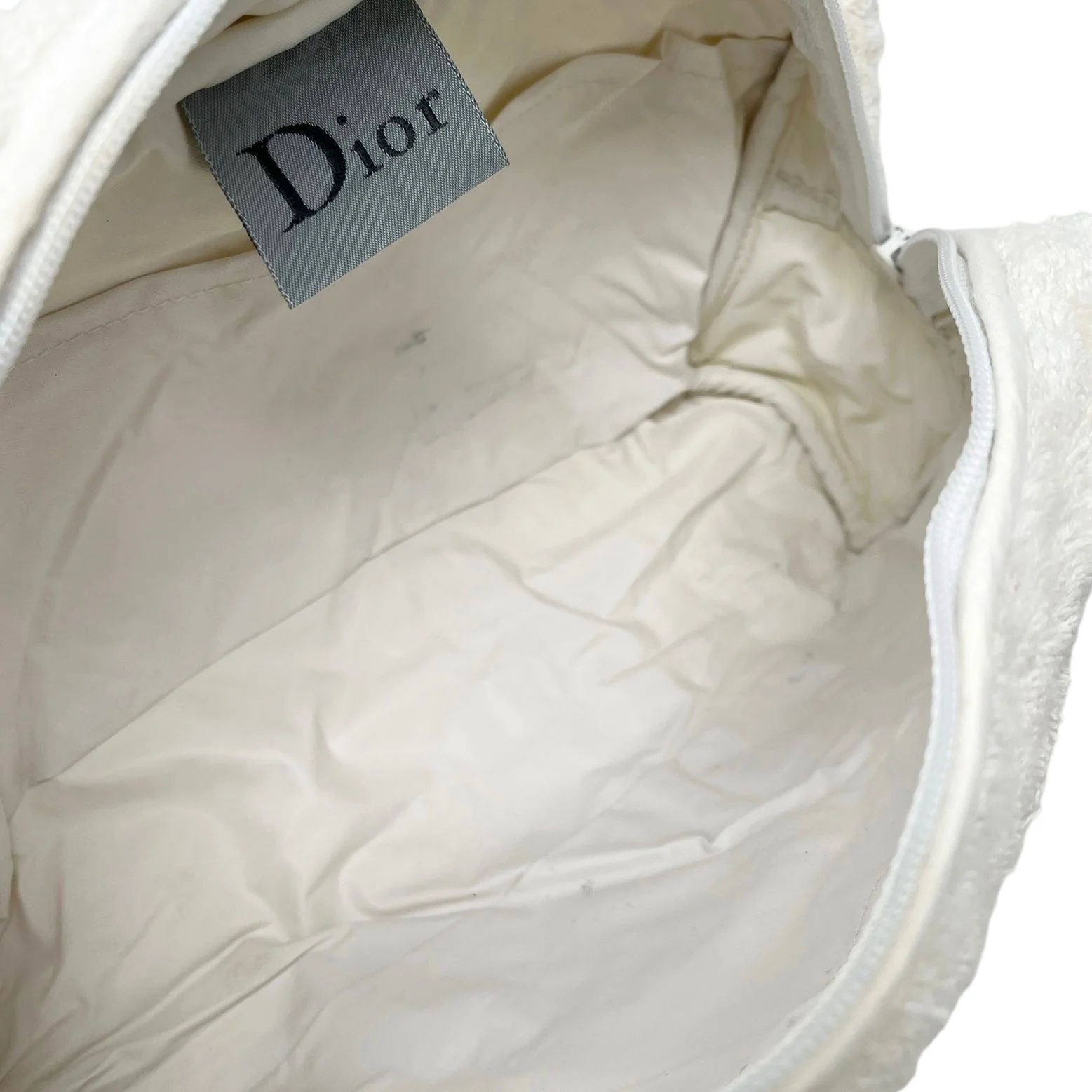 Dior Blue Logo Terry Cloth Bag - Image 3