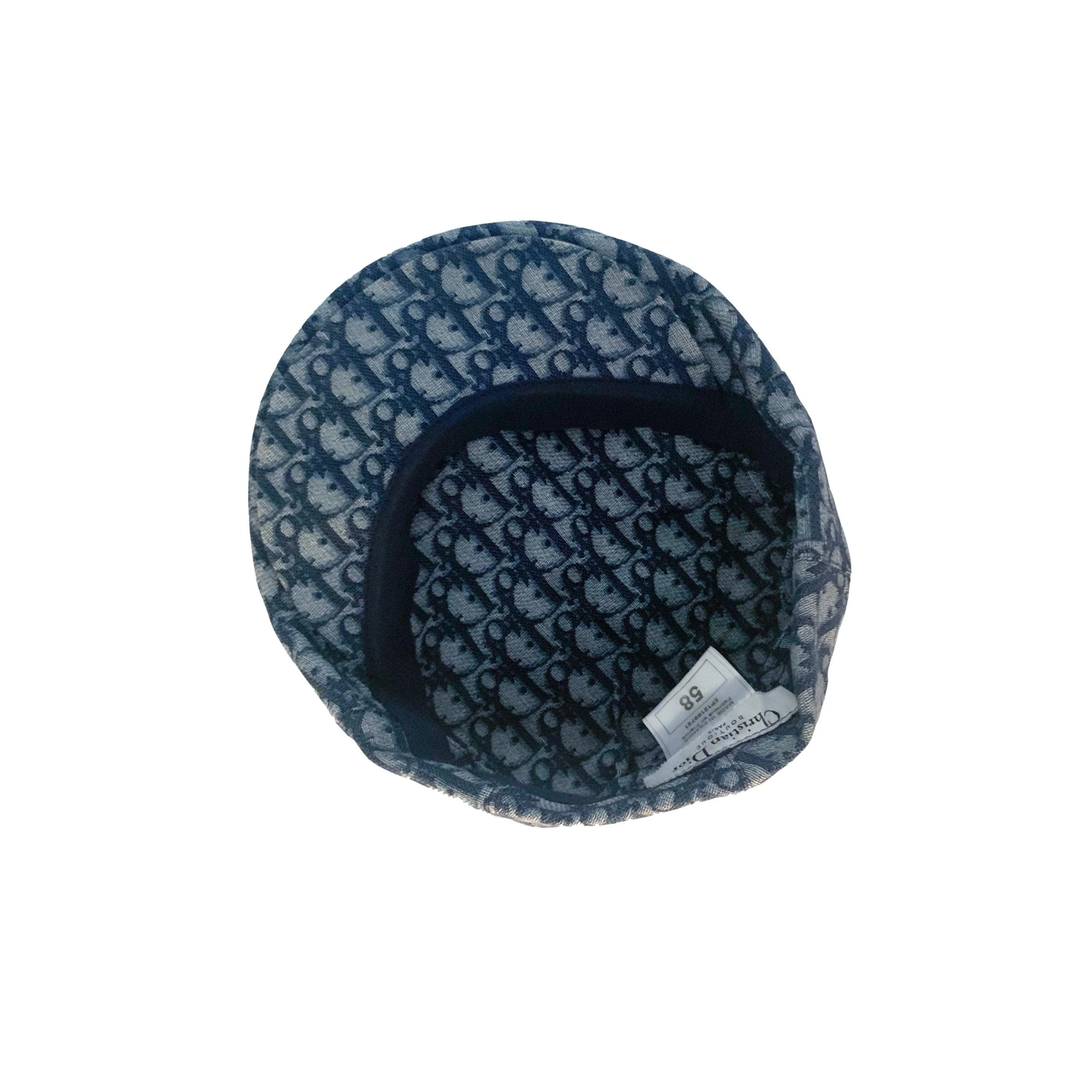 Dior Blue Monogram Newsboy Cap - Image 2