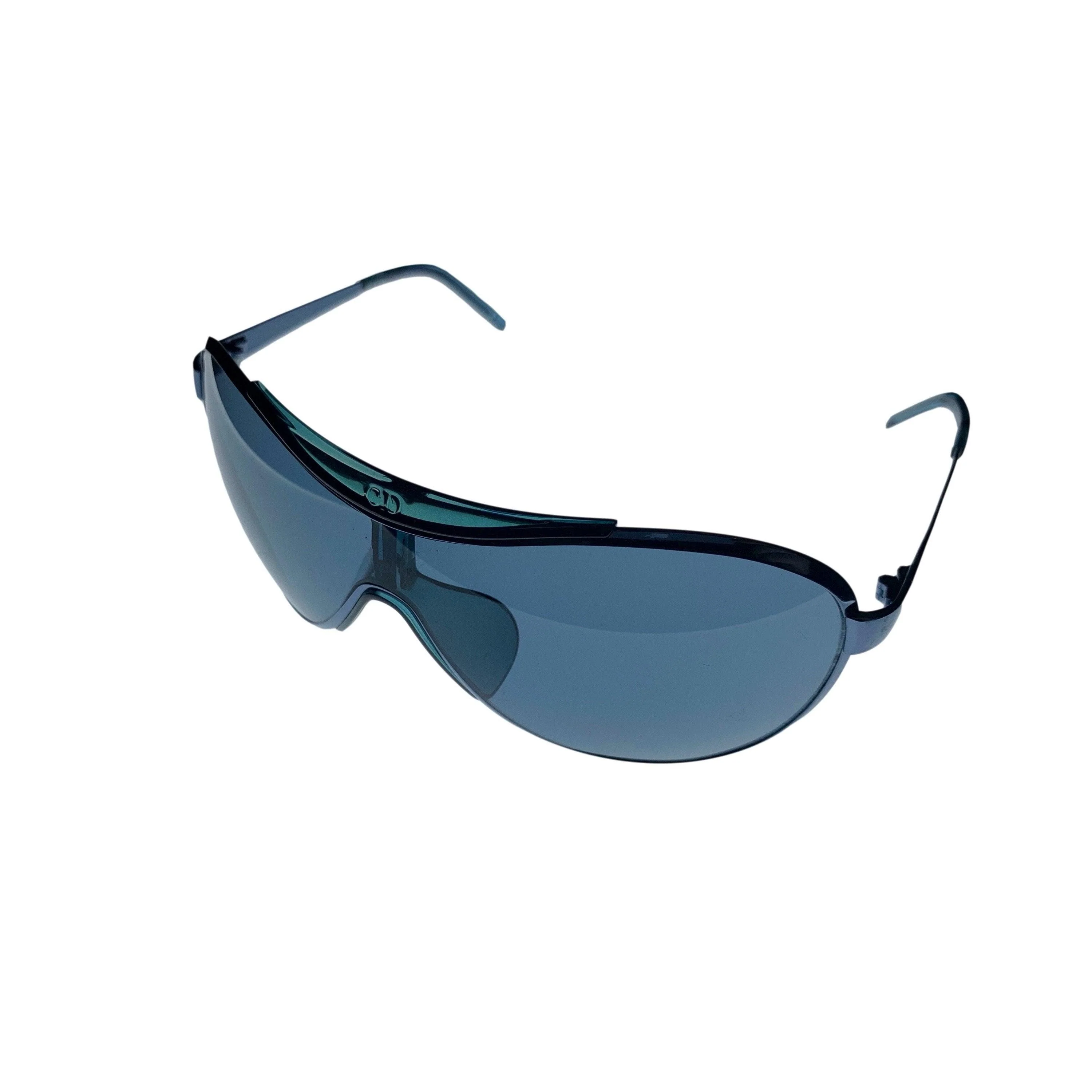 Dior Blue Oversized Sunglasses - Image 2