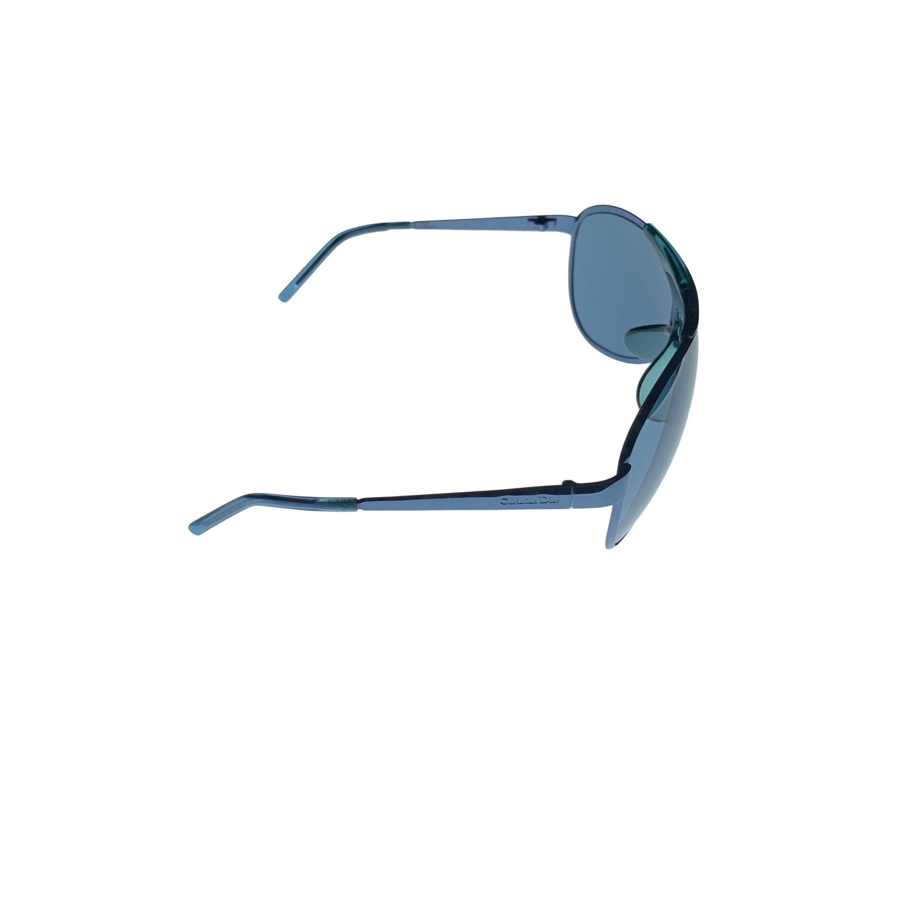 Dior Blue Oversized Sunglasses - Image 3
