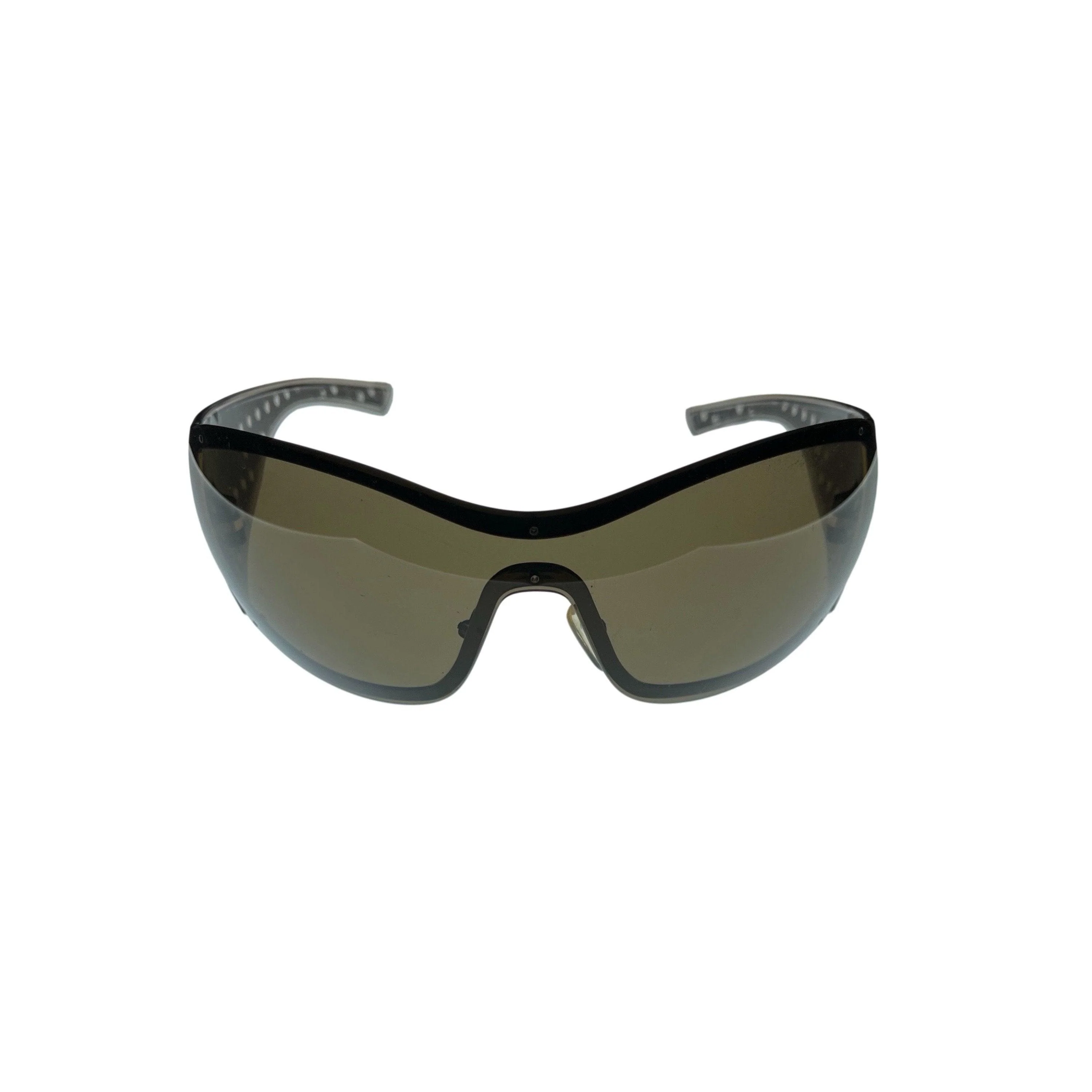 Dior Bronze Oversized Basketweave Sunglasses - Image 2