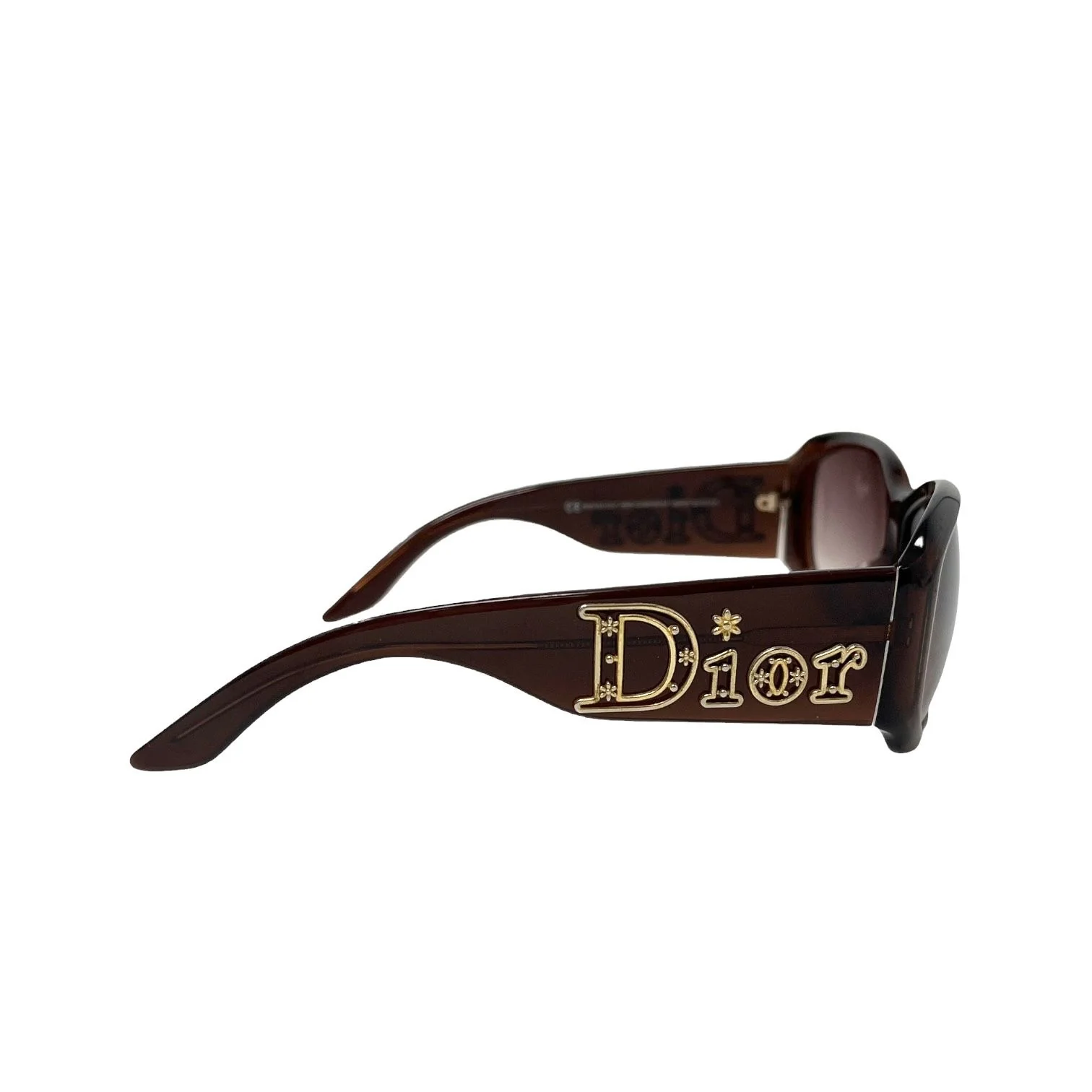 Dior Brown Aventura Logo Sunglasses