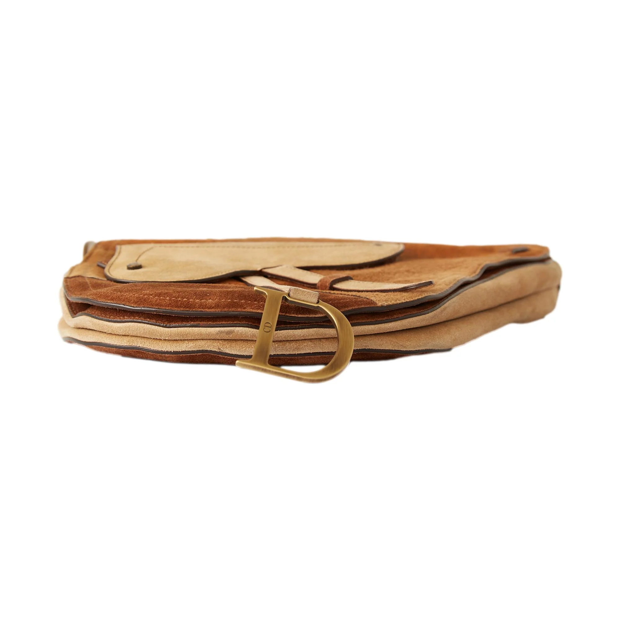 Dior Brown Calf Hair Jumbo Saddle Bag - Image 4