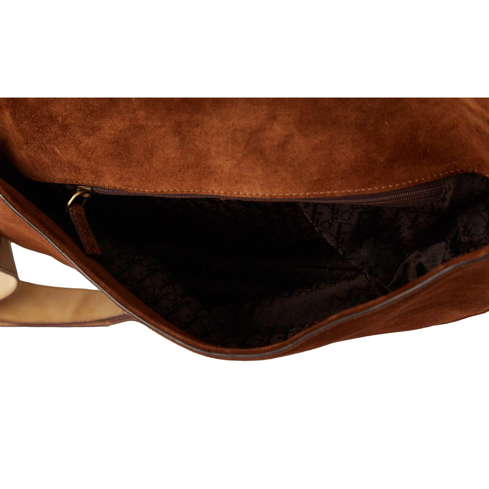 Dior Brown Calf Hair Jumbo Saddle Bag - Image 5