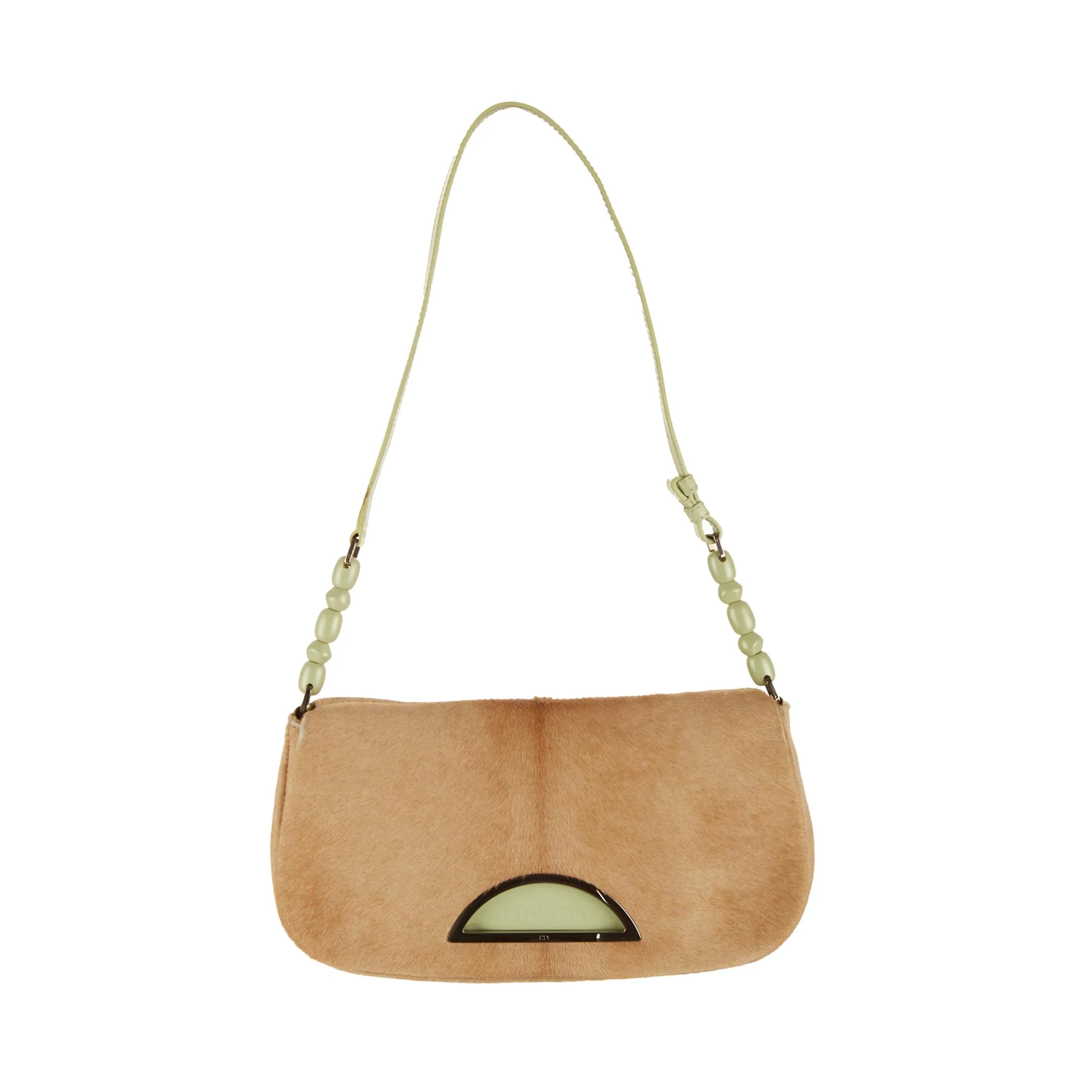 Dior Brown Calf Hair Mini Shoulder Bag